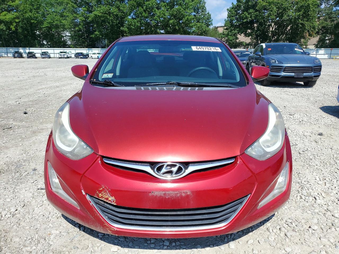 2014 Hyundai Elantra Se Red vin: 5NPDH4AE6EH542466