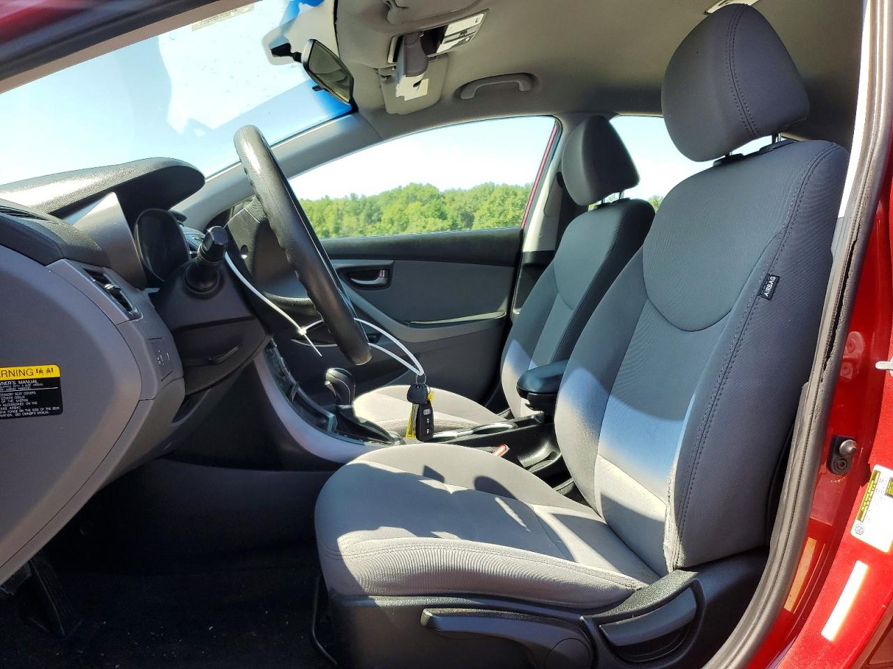 2014 Hyundai Elantra Se Red vin: 5NPDH4AE6EH542466
