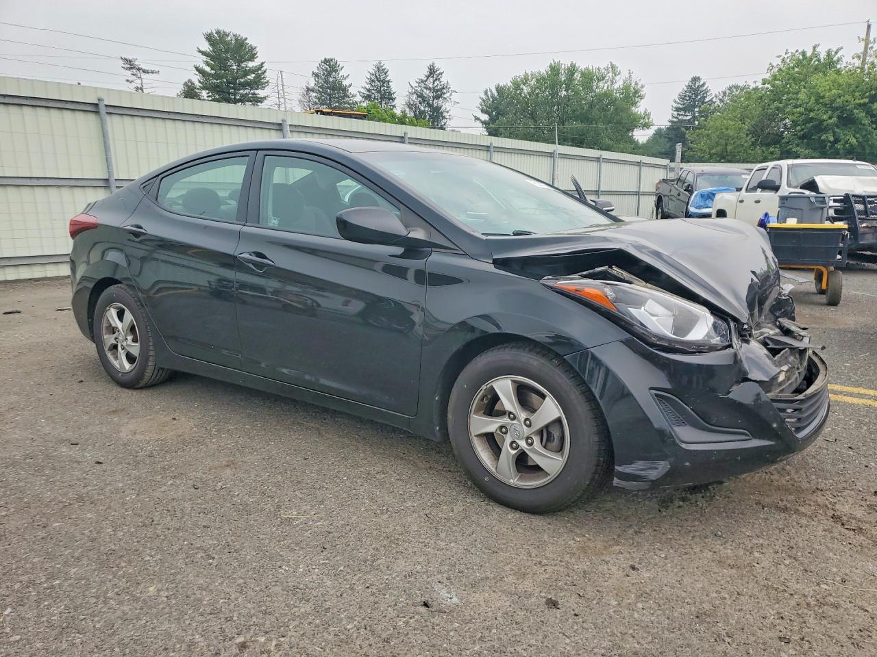 2014 Hyundai Elantra Se Черный vin: 5NPDH4AE6EH544900