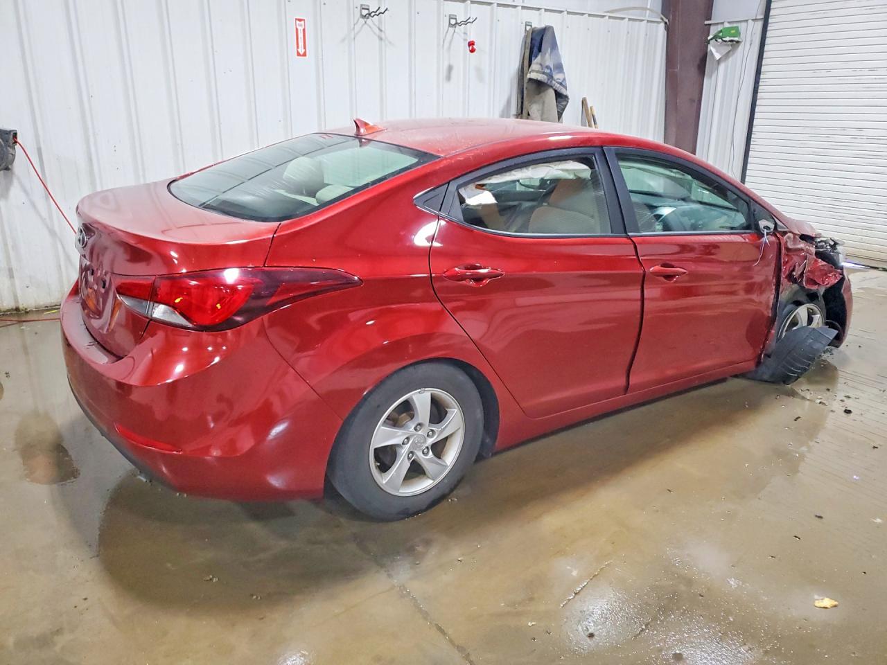 2014 Hyundai Elantra Se Red vin: 5NPDH4AE6EH546310