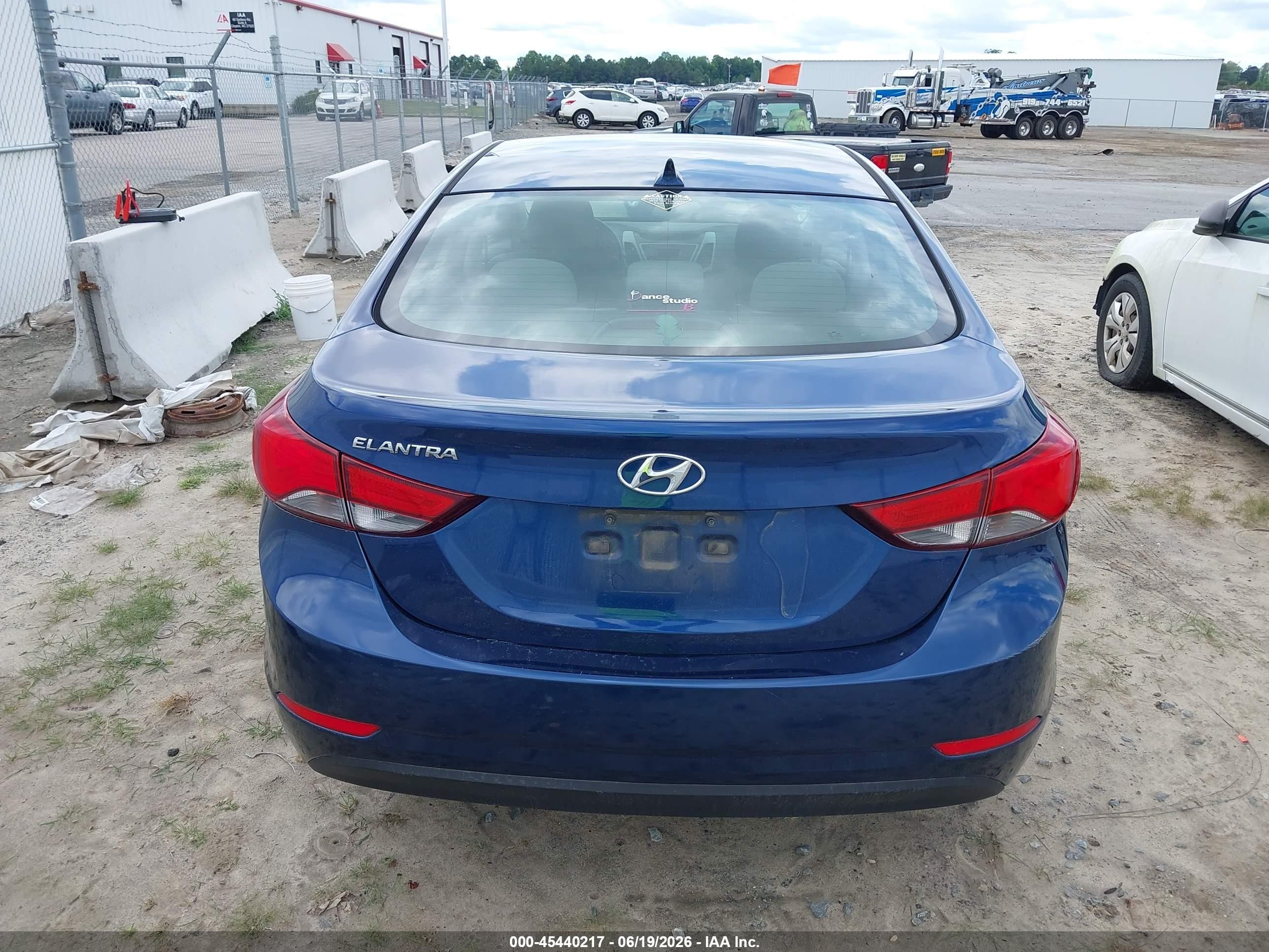 2015 Hyundai Elantra Se Blue vin: 5NPDH4AE6FH547555