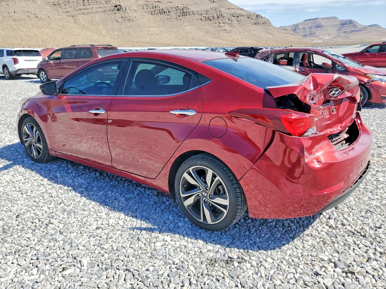 2015 Hyundai Elantra Limited Red vin: 5NPDH4AE6FH547720