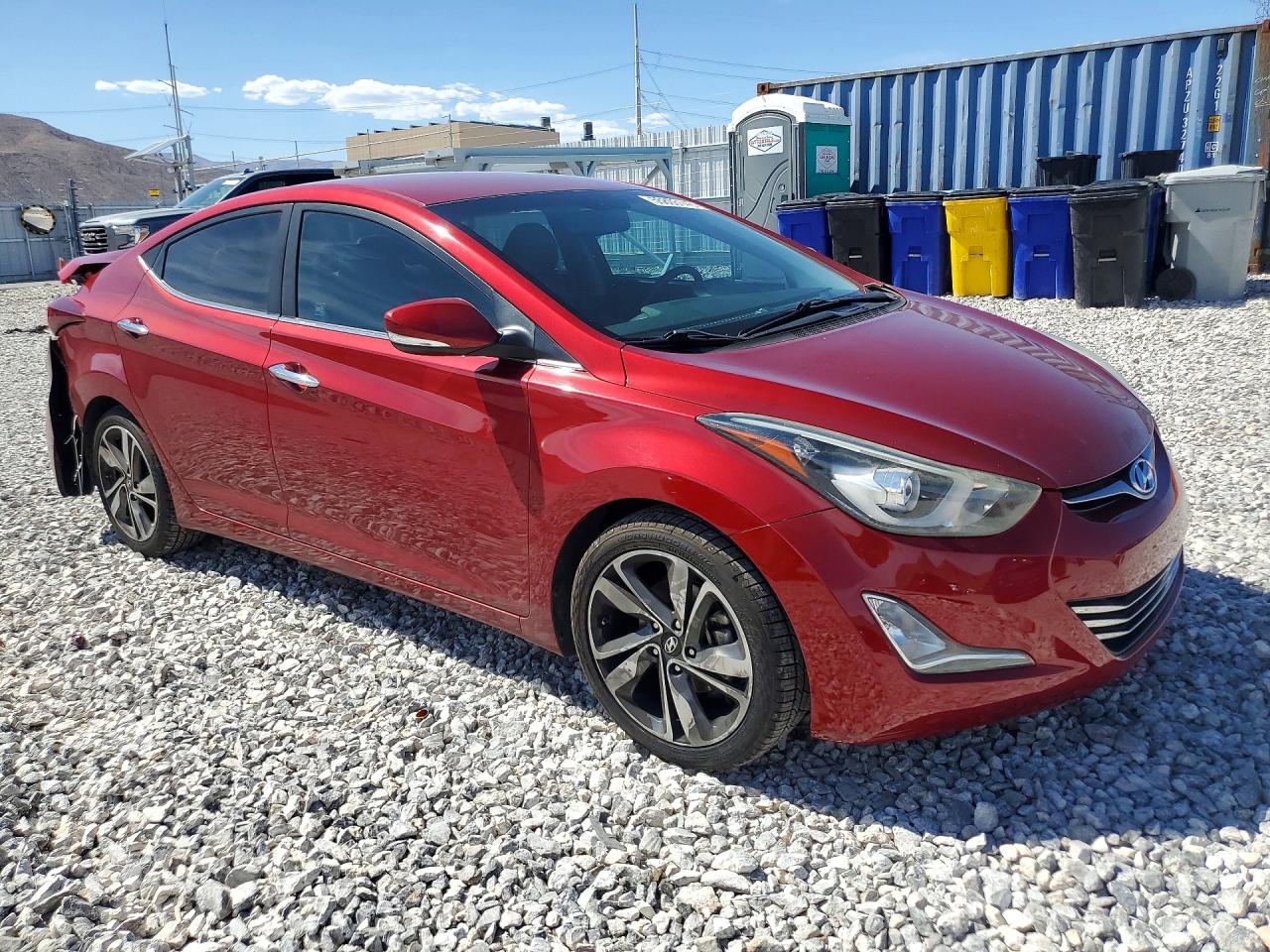 2015 Hyundai Elantra Limited Red vin: 5NPDH4AE6FH547720