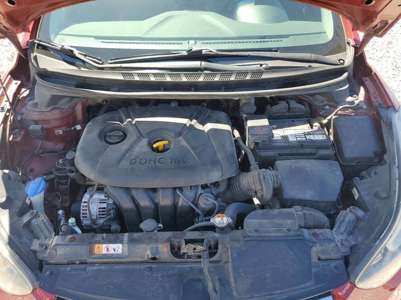 2015 Hyundai Elantra Limited Red vin: 5NPDH4AE6FH547720