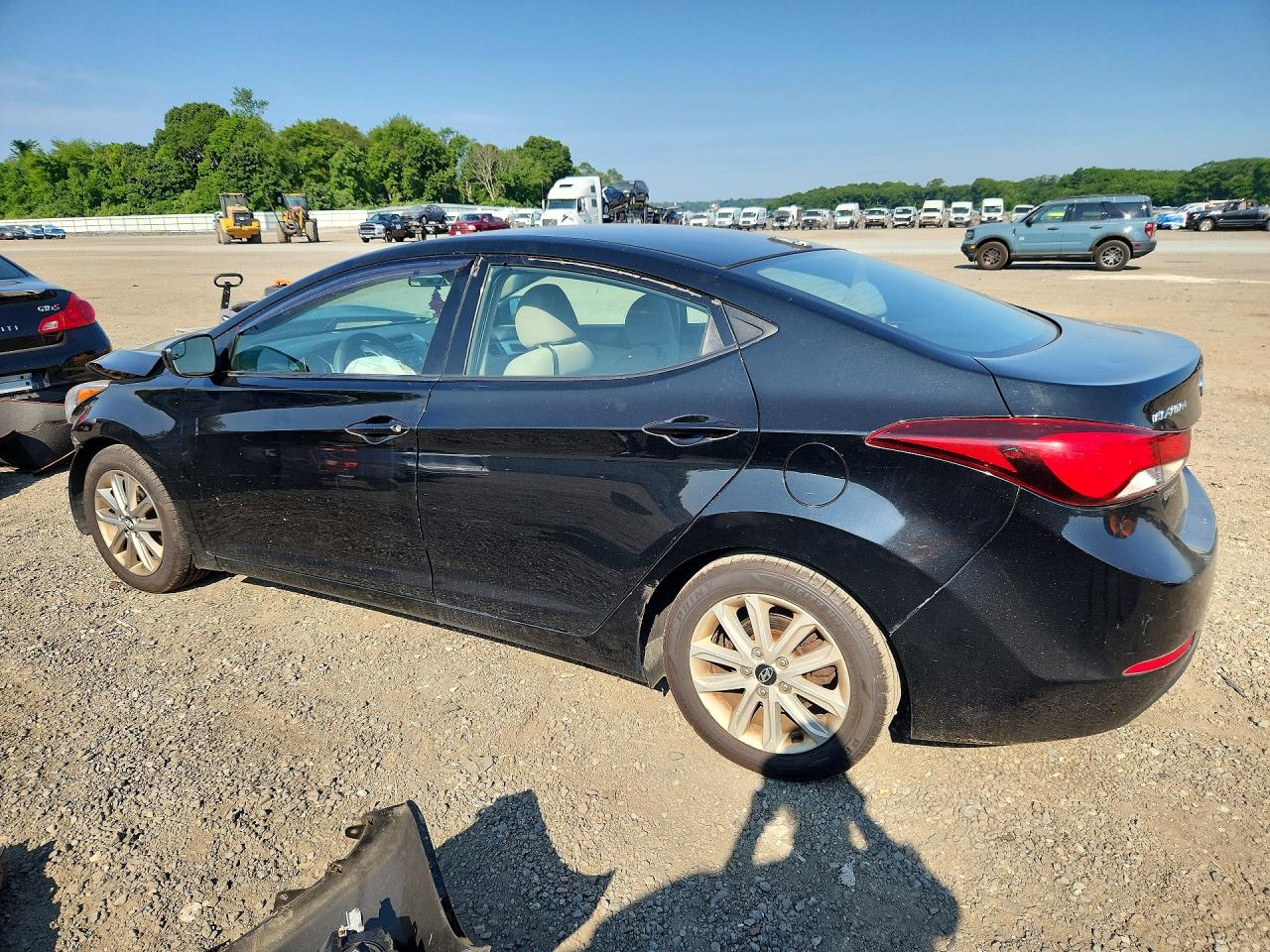 2015 Hyundai Elantra Se Black vin: 5NPDH4AE6FH550231