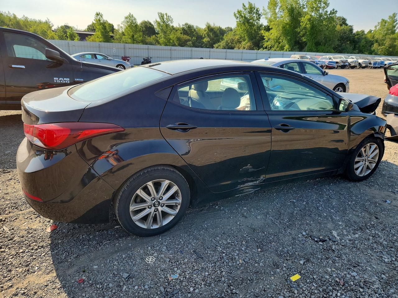 2015 Hyundai Elantra Se Black vin: 5NPDH4AE6FH550231
