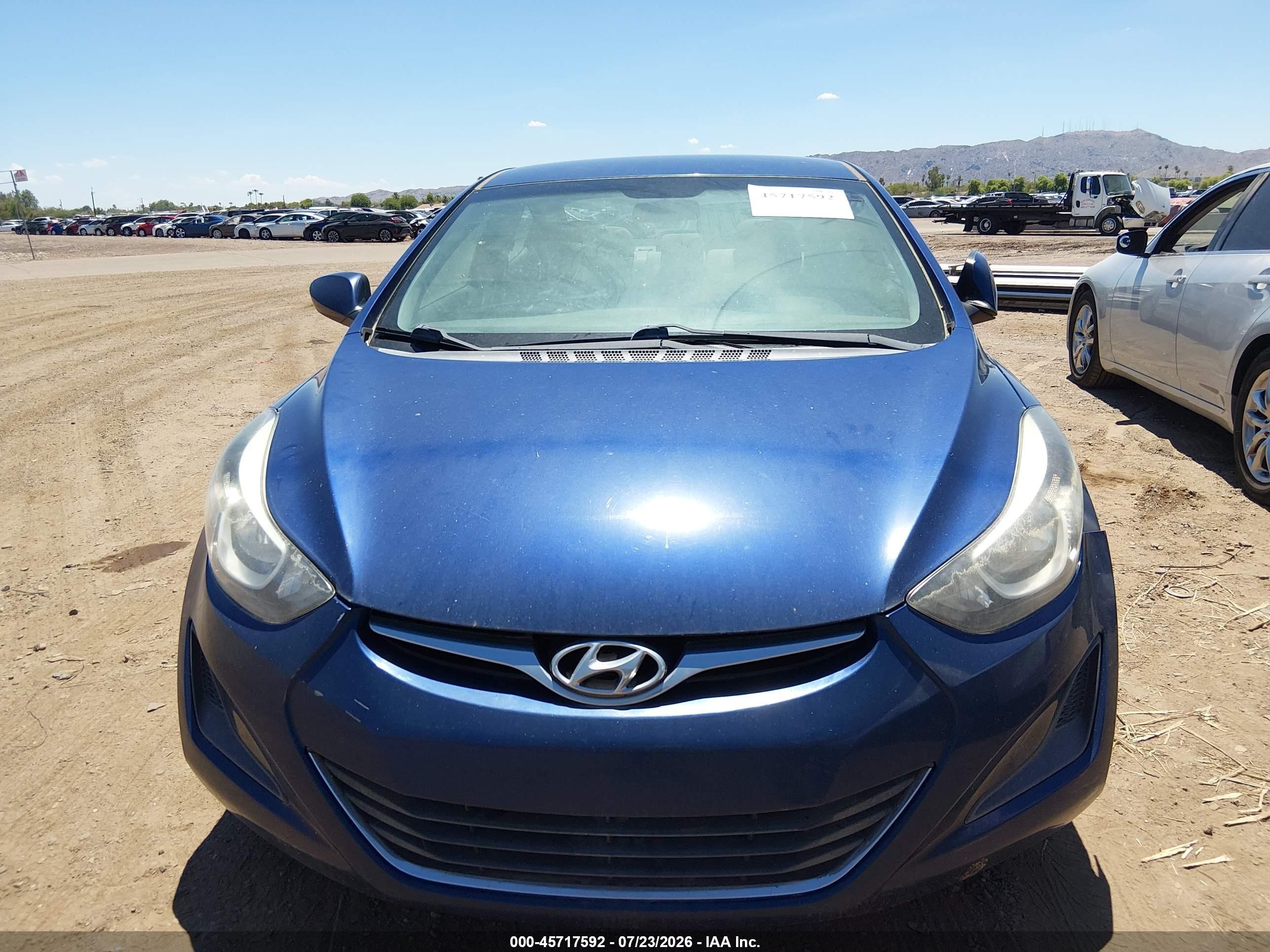 2015 Hyundai Elantra Se Blue vin: 5NPDH4AE6FH556272