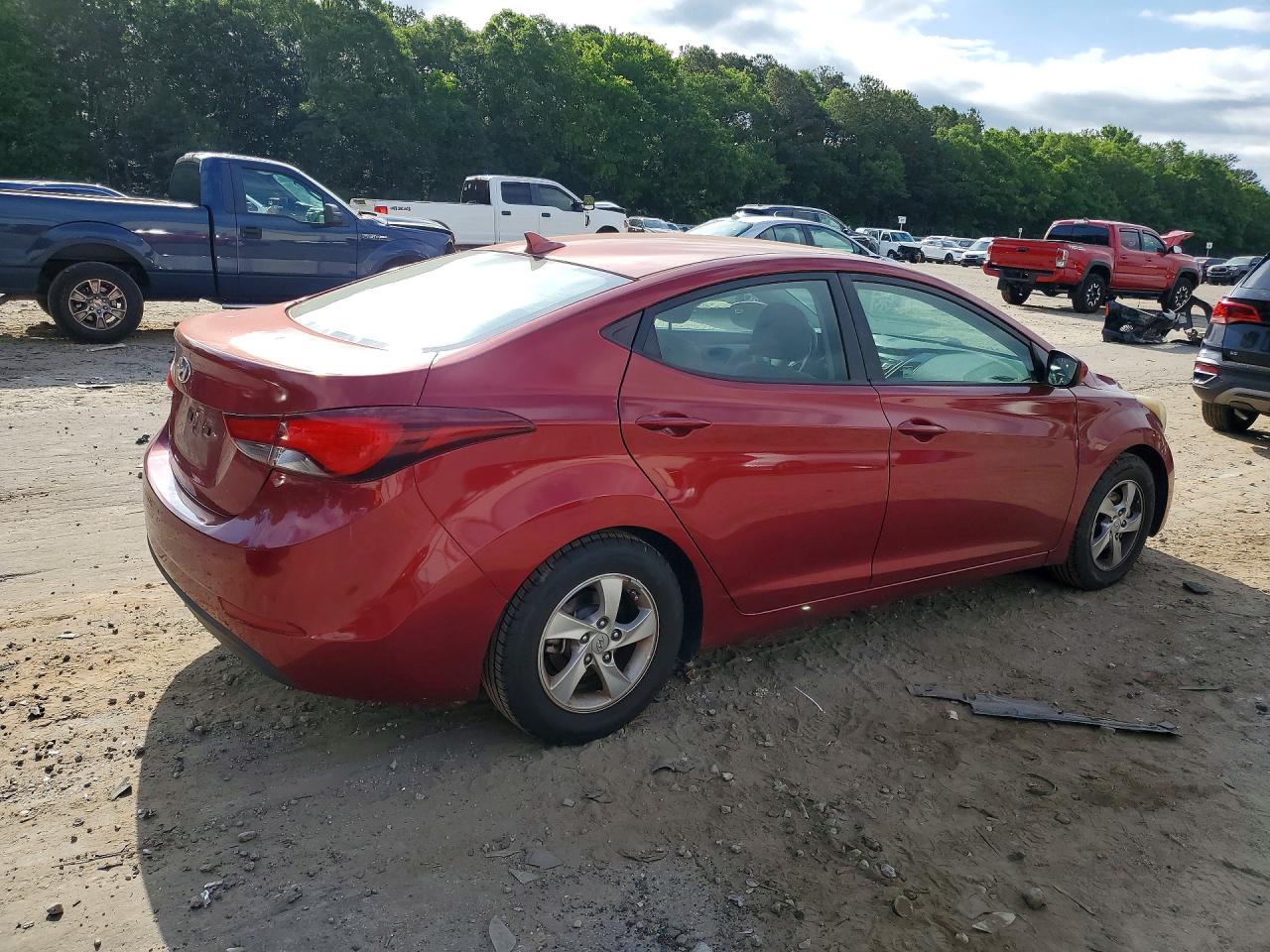 2015 Hyundai Elantra Se Red vin: 5NPDH4AE6FH560998