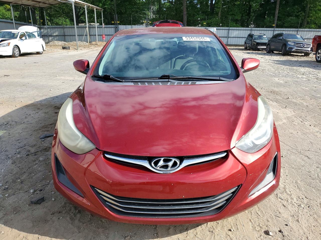 2015 Hyundai Elantra Se Red vin: 5NPDH4AE6FH560998