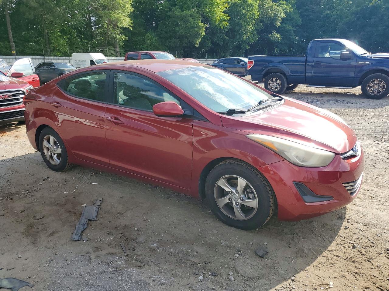 2015 Hyundai Elantra Se Red vin: 5NPDH4AE6FH560998