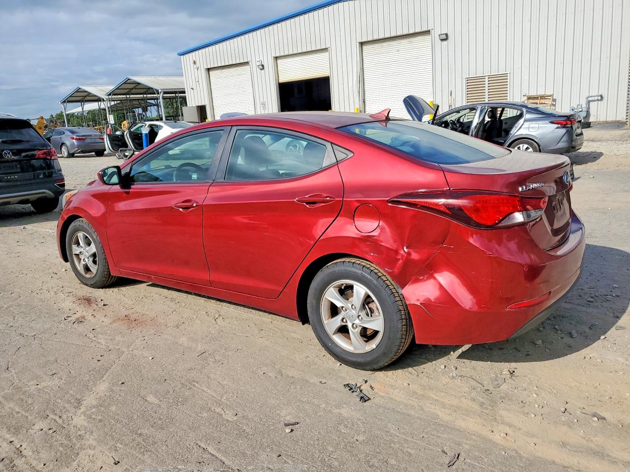 2015 Hyundai Elantra Se Red vin: 5NPDH4AE6FH560998