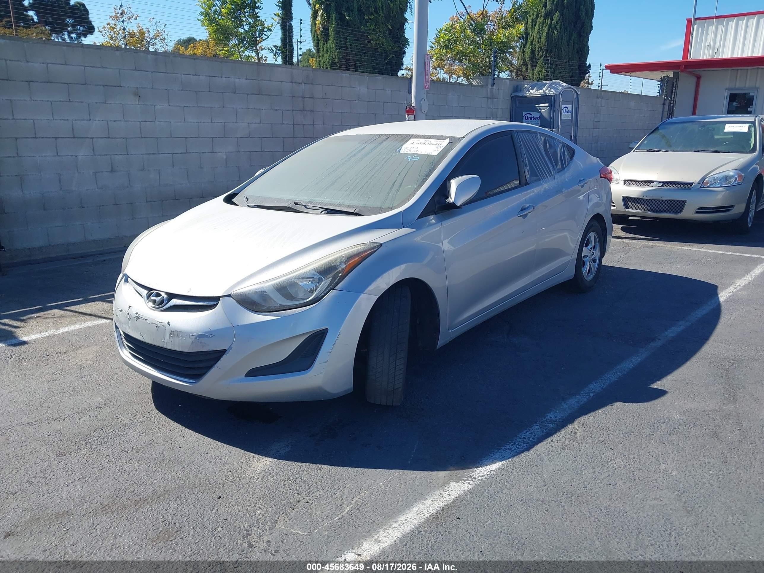 2015 Hyundai Elantra Se Серебряный vin: 5NPDH4AE6FH561181