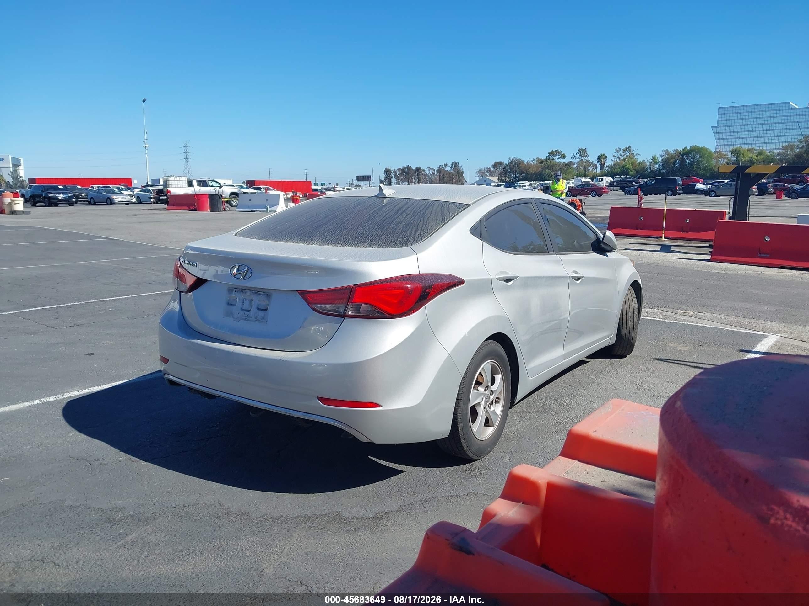 2015 Hyundai Elantra Se Серебряный vin: 5NPDH4AE6FH561181