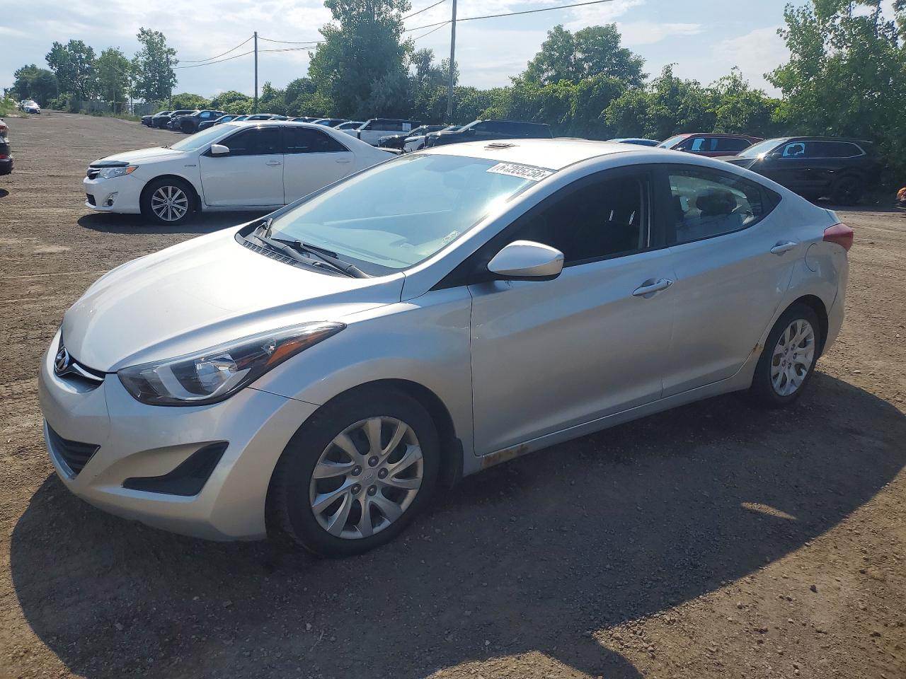 2015 Hyundai Elantra Se Серебряный vin: 5NPDH4AE6FH577901