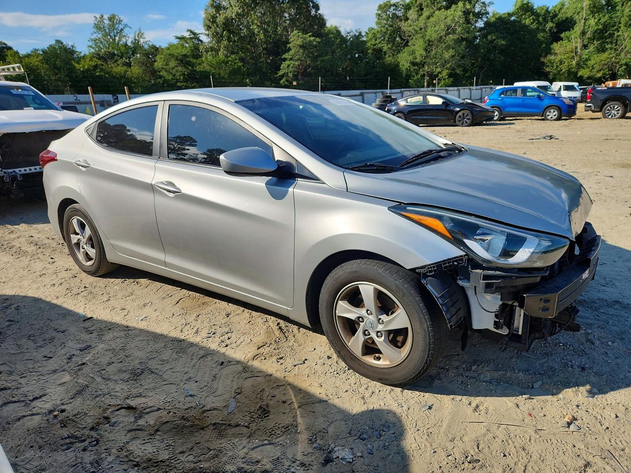 2015 Hyundai Elantra Se Silver vin: 5NPDH4AE6FH595959