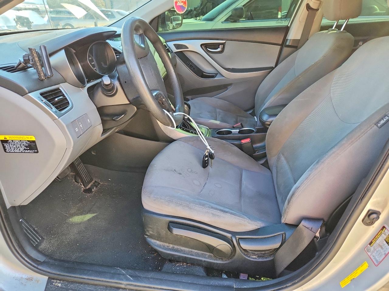 2015 Hyundai Elantra Se Silver vin: 5NPDH4AE6FH595959
