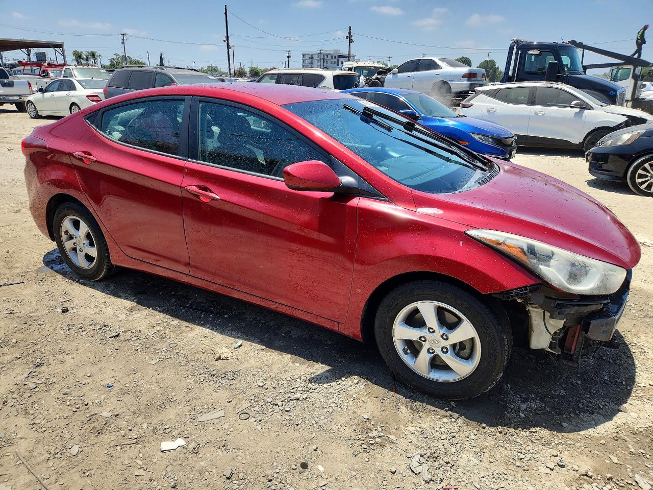2015 Hyundai Elantra Se Red vin: 5NPDH4AE6FH599509