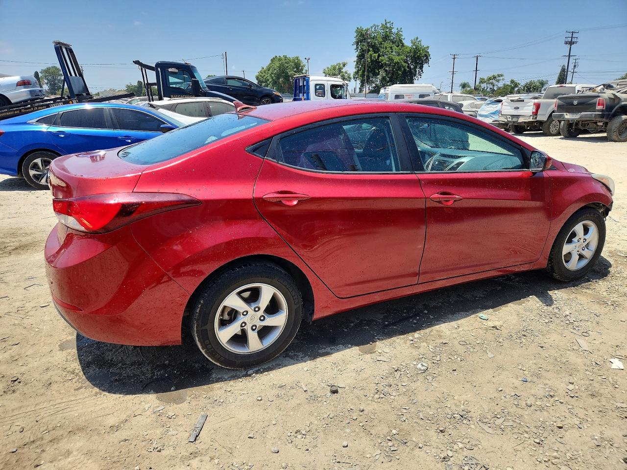 2015 Hyundai Elantra Se Red vin: 5NPDH4AE6FH599509