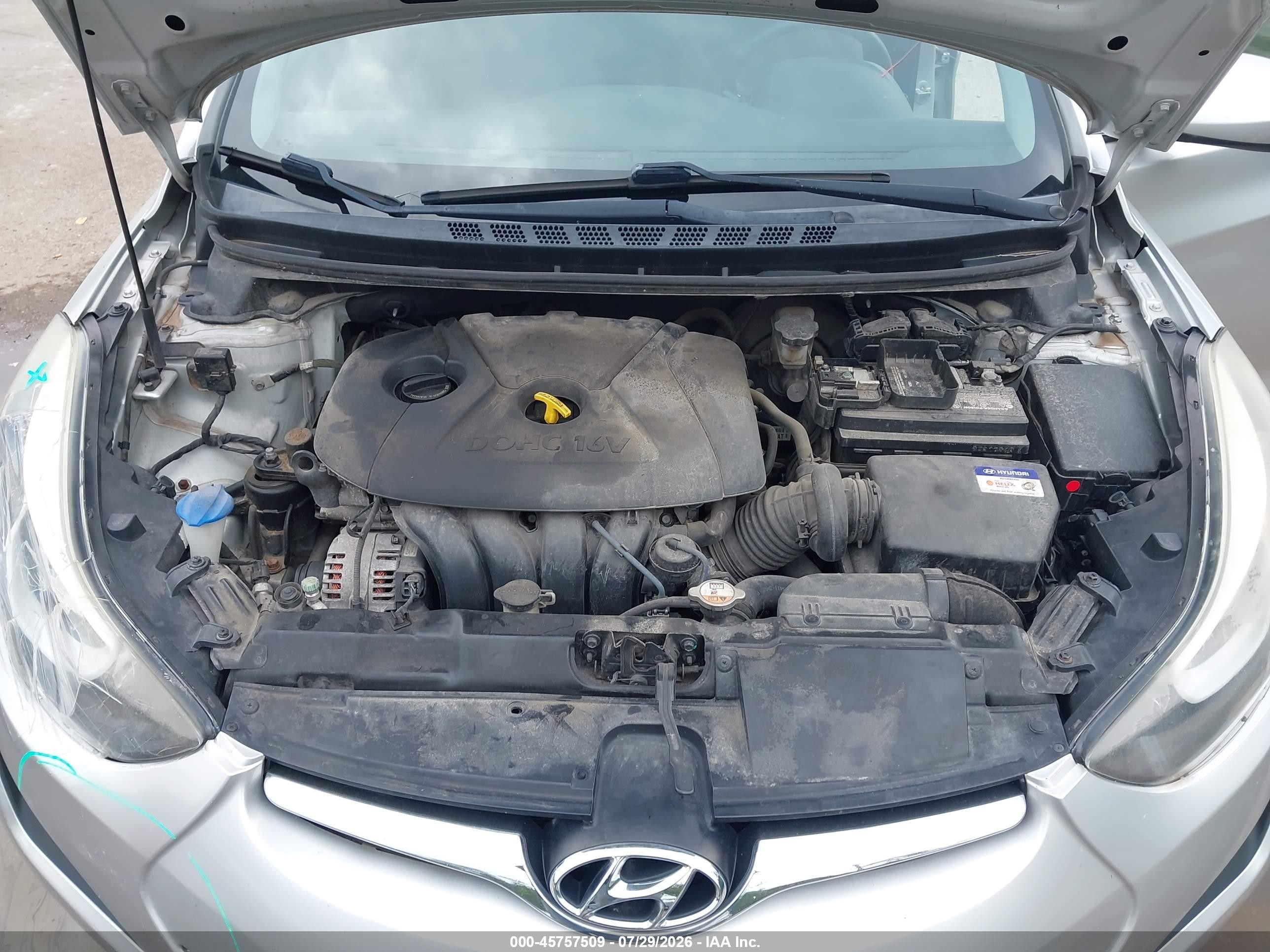2015 Hyundai Elantra Se Gray vin: 5NPDH4AE6FH604112