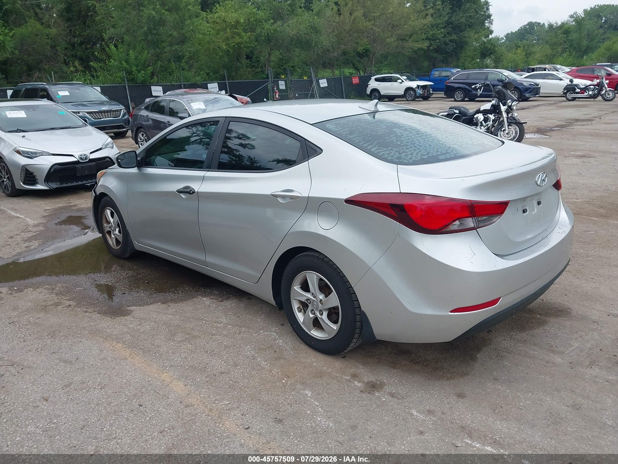 2015 Hyundai Elantra Se Gray vin: 5NPDH4AE6FH604112