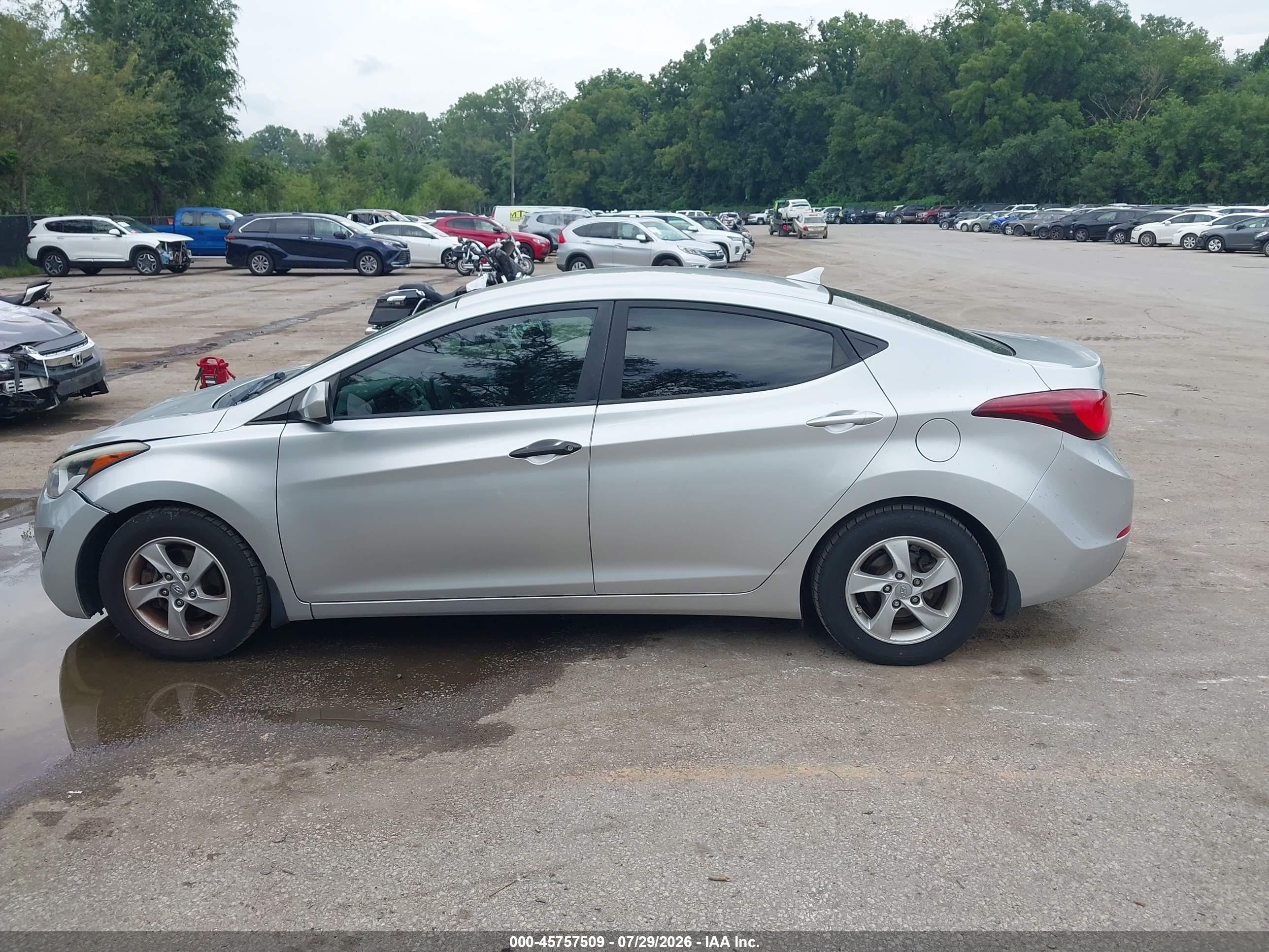 2015 Hyundai Elantra Se Gray vin: 5NPDH4AE6FH604112