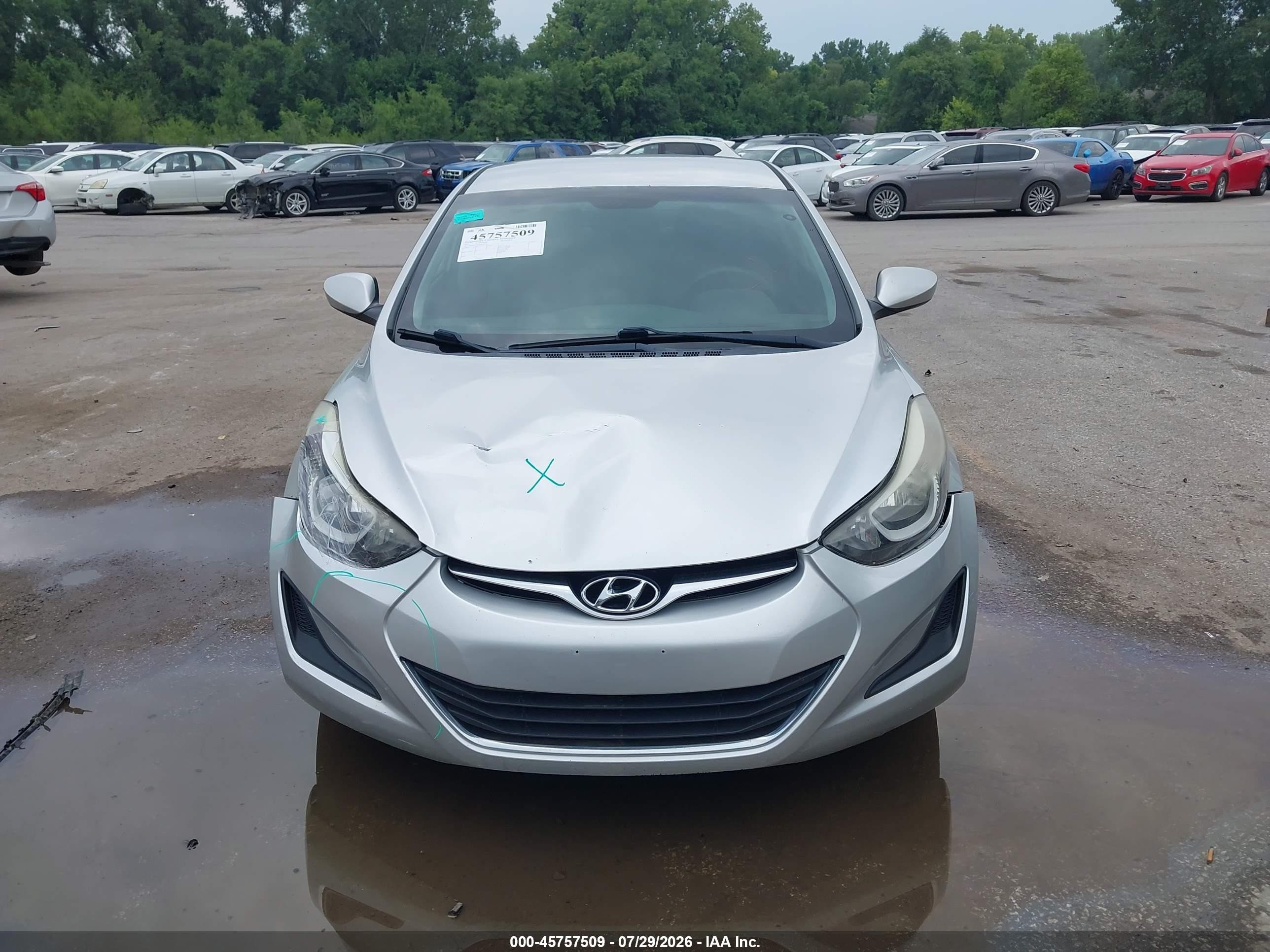 2015 Hyundai Elantra Se Gray vin: 5NPDH4AE6FH604112