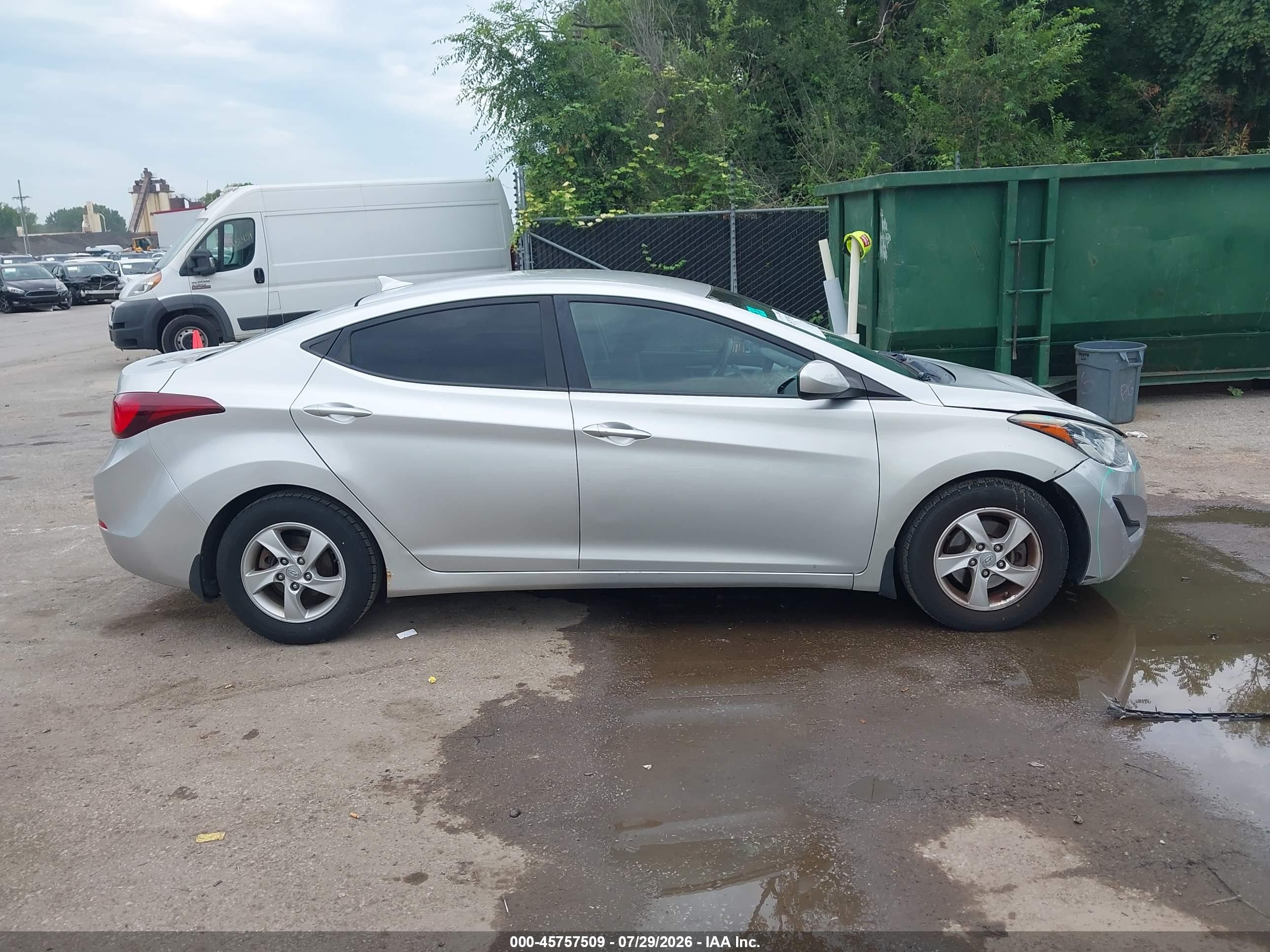 2015 Hyundai Elantra Se Gray vin: 5NPDH4AE6FH604112