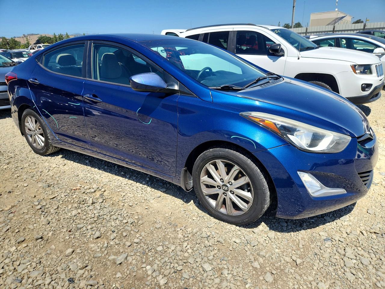 2015 Hyundai Elantra Se Blue vin: 5NPDH4AE6FH607804