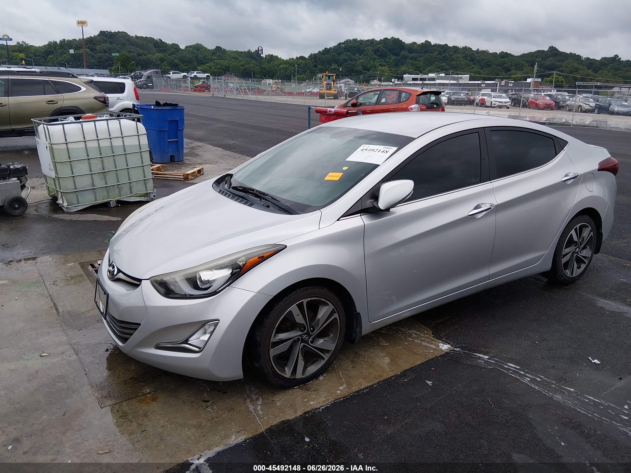 2015 Hyundai Elantra Limited Silver vin: 5NPDH4AE6FH608273