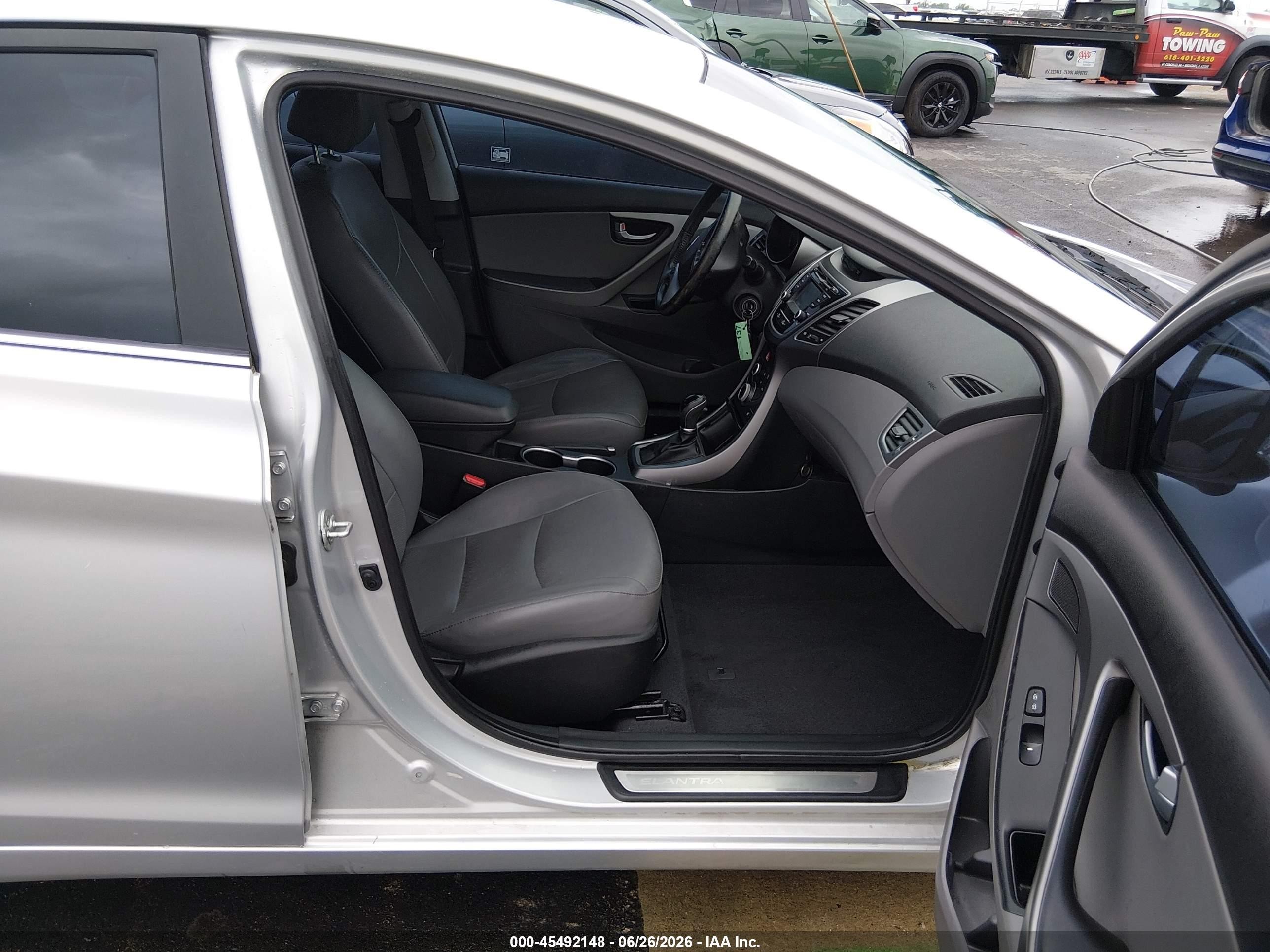 2015 Hyundai Elantra Limited Silver vin: 5NPDH4AE6FH608273