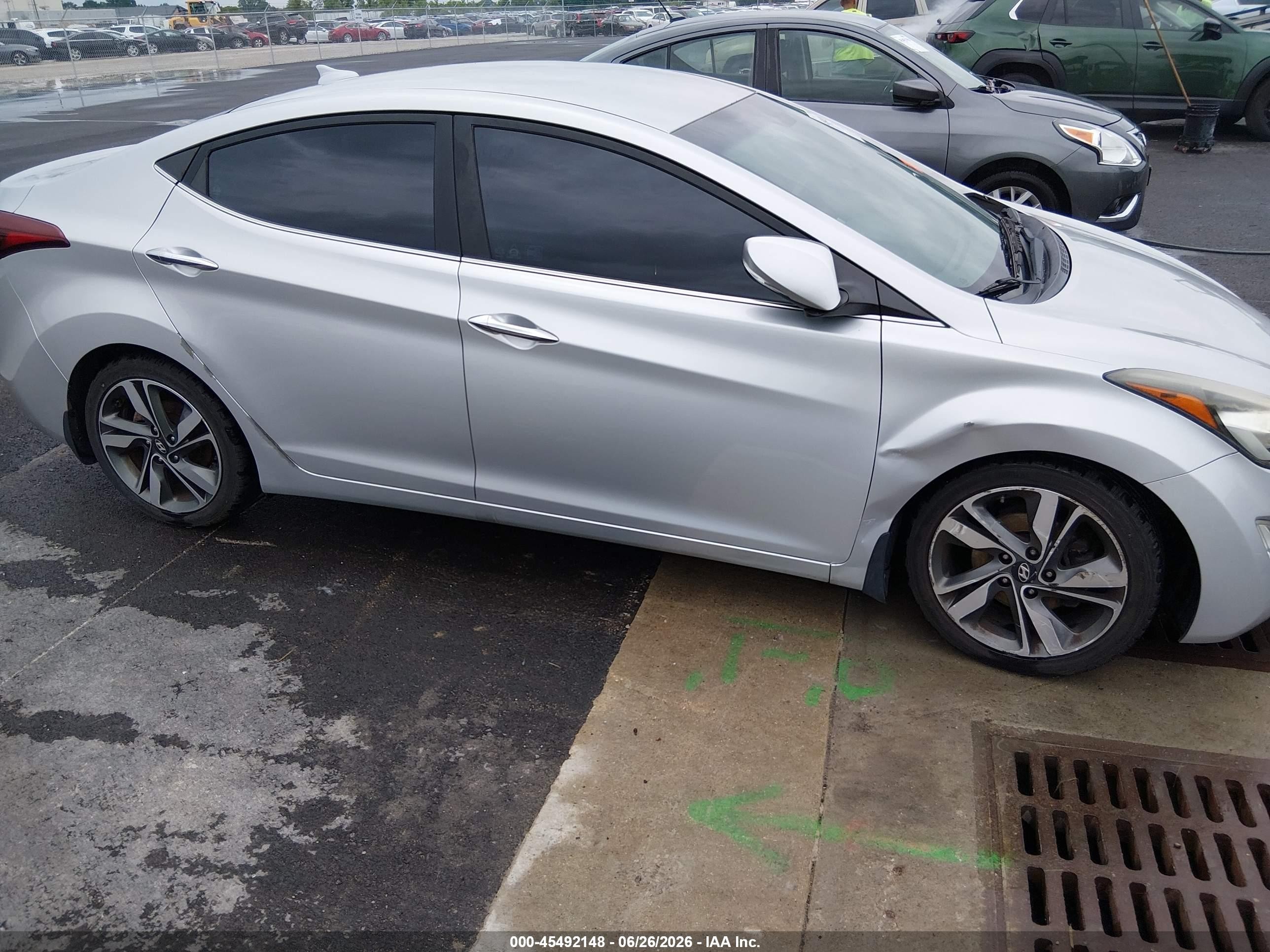2015 Hyundai Elantra Limited Silver vin: 5NPDH4AE6FH608273