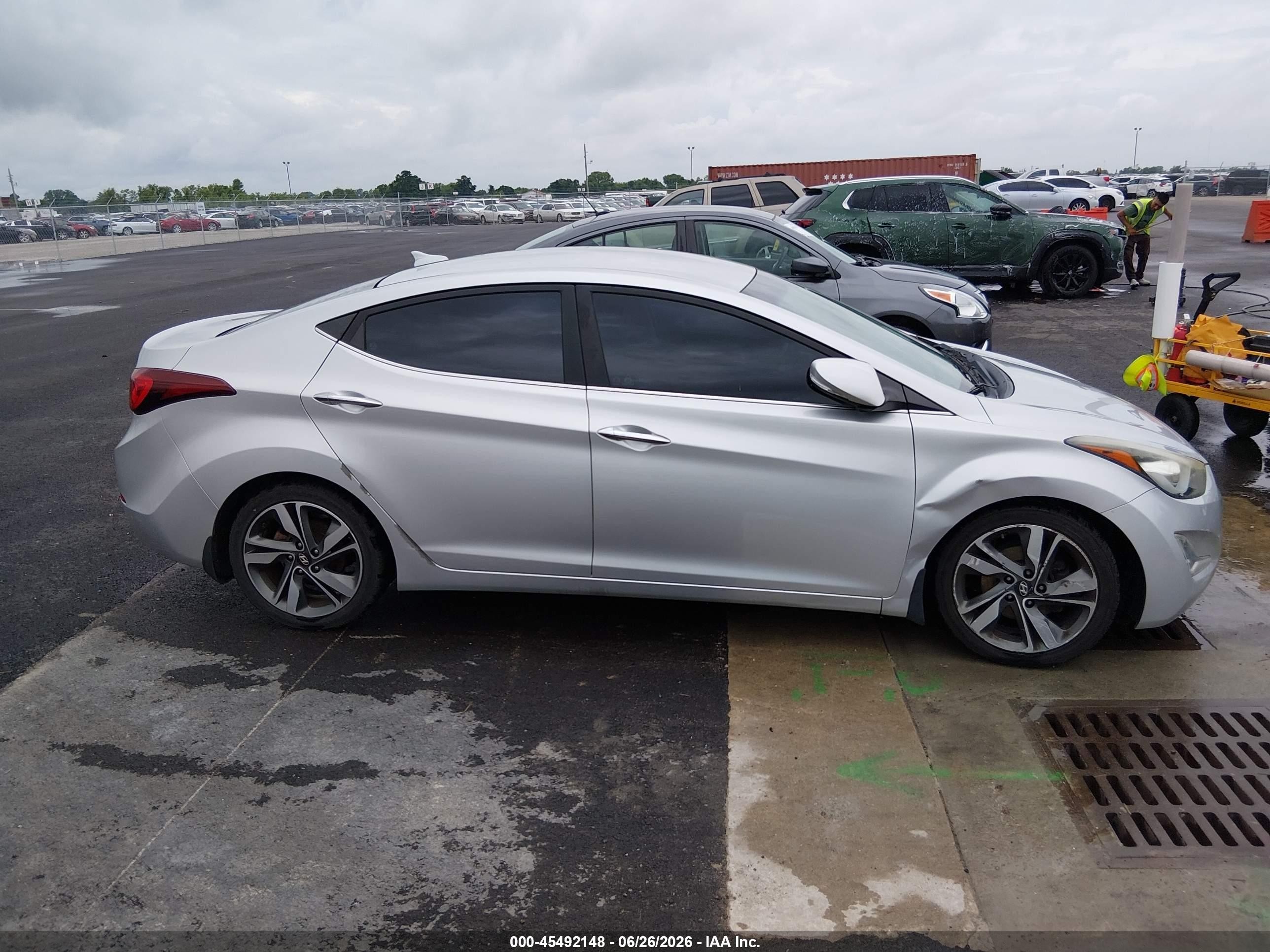 2015 Hyundai Elantra Limited Silver vin: 5NPDH4AE6FH608273
