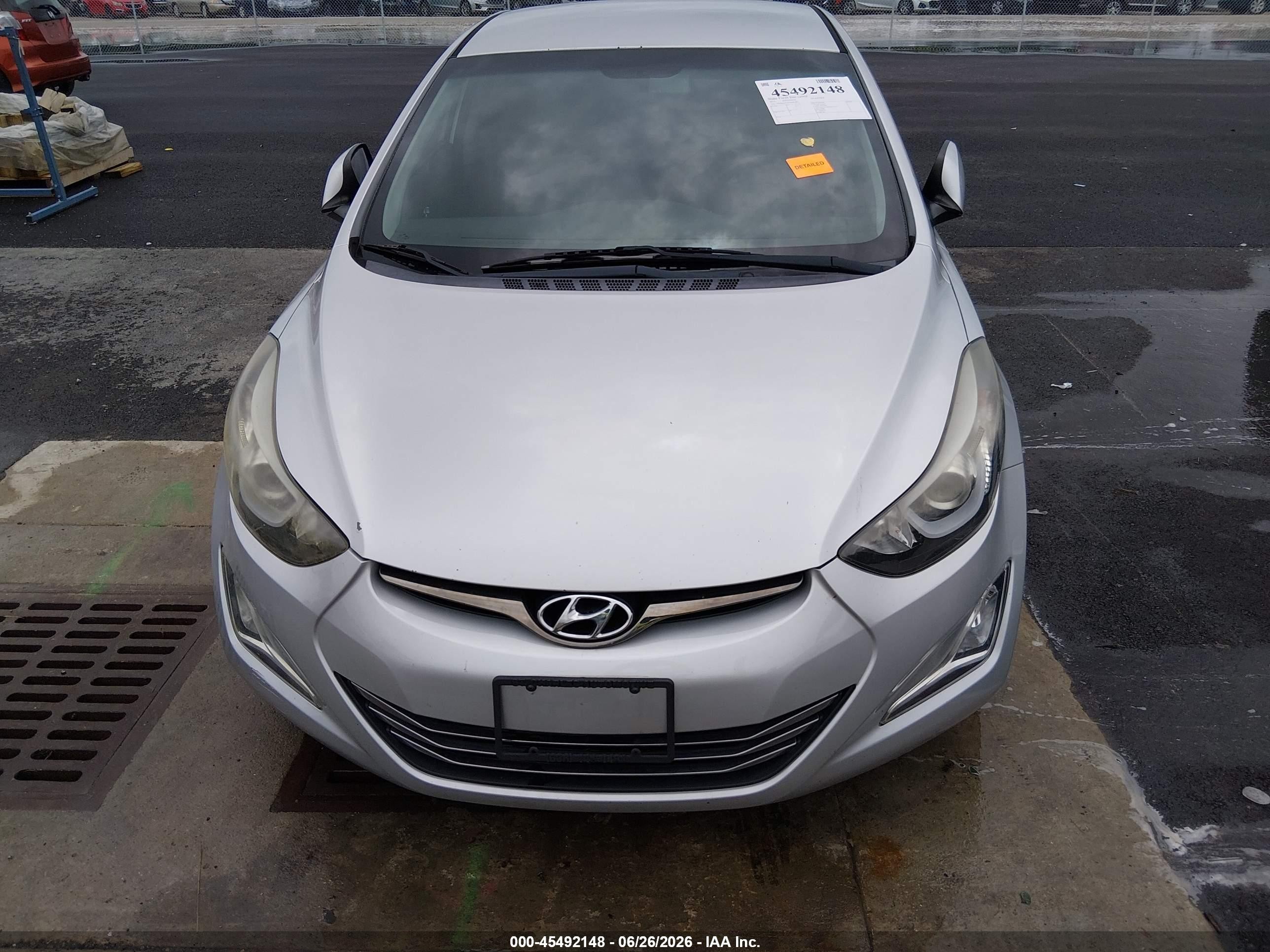 2015 Hyundai Elantra Limited Silver vin: 5NPDH4AE6FH608273