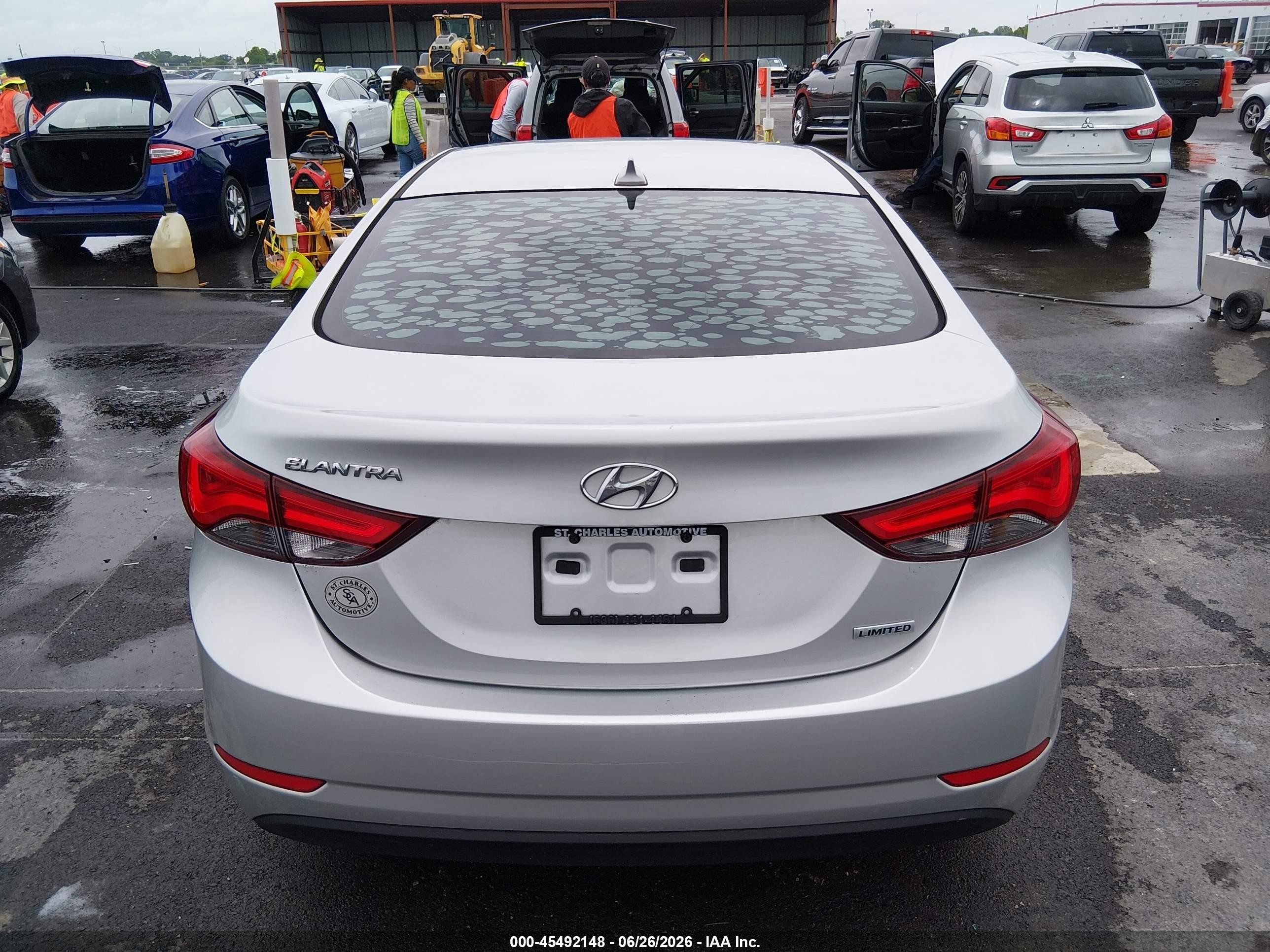 2015 Hyundai Elantra Limited Silver vin: 5NPDH4AE6FH608273