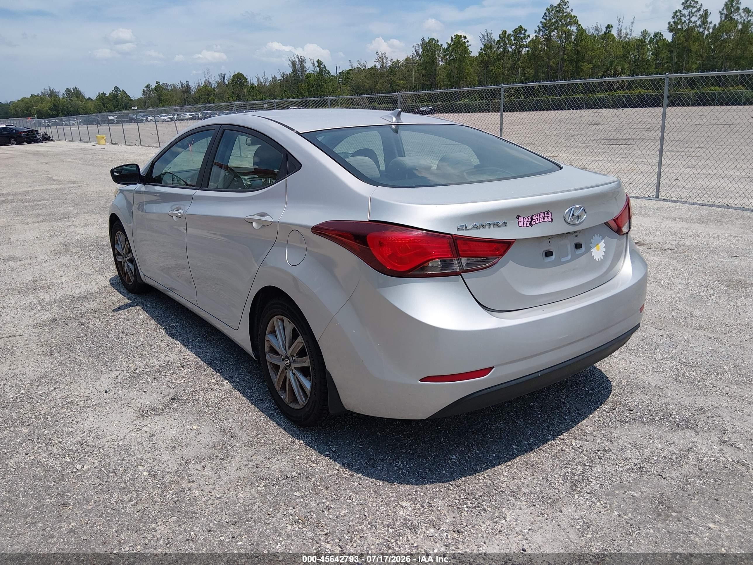 2015 Hyundai Elantra Se Silver vin: 5NPDH4AE6FH610346