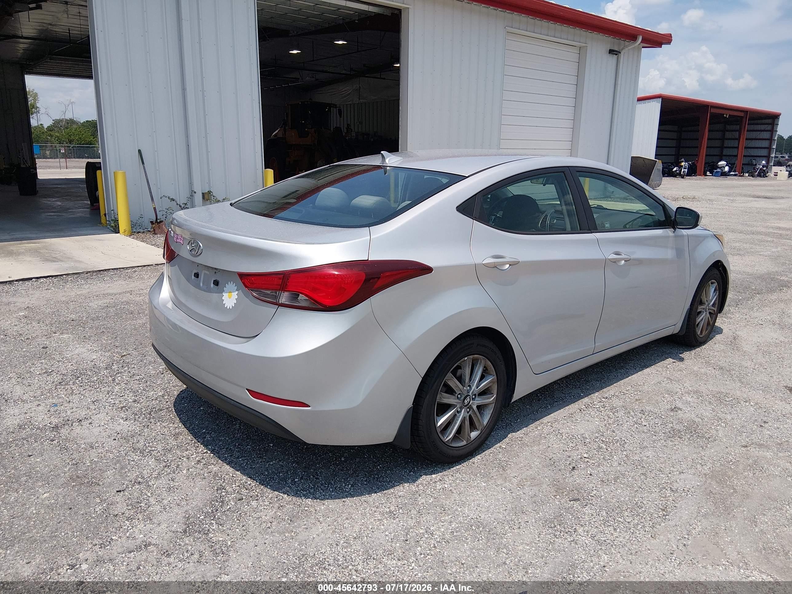 2015 Hyundai Elantra Se Silver vin: 5NPDH4AE6FH610346
