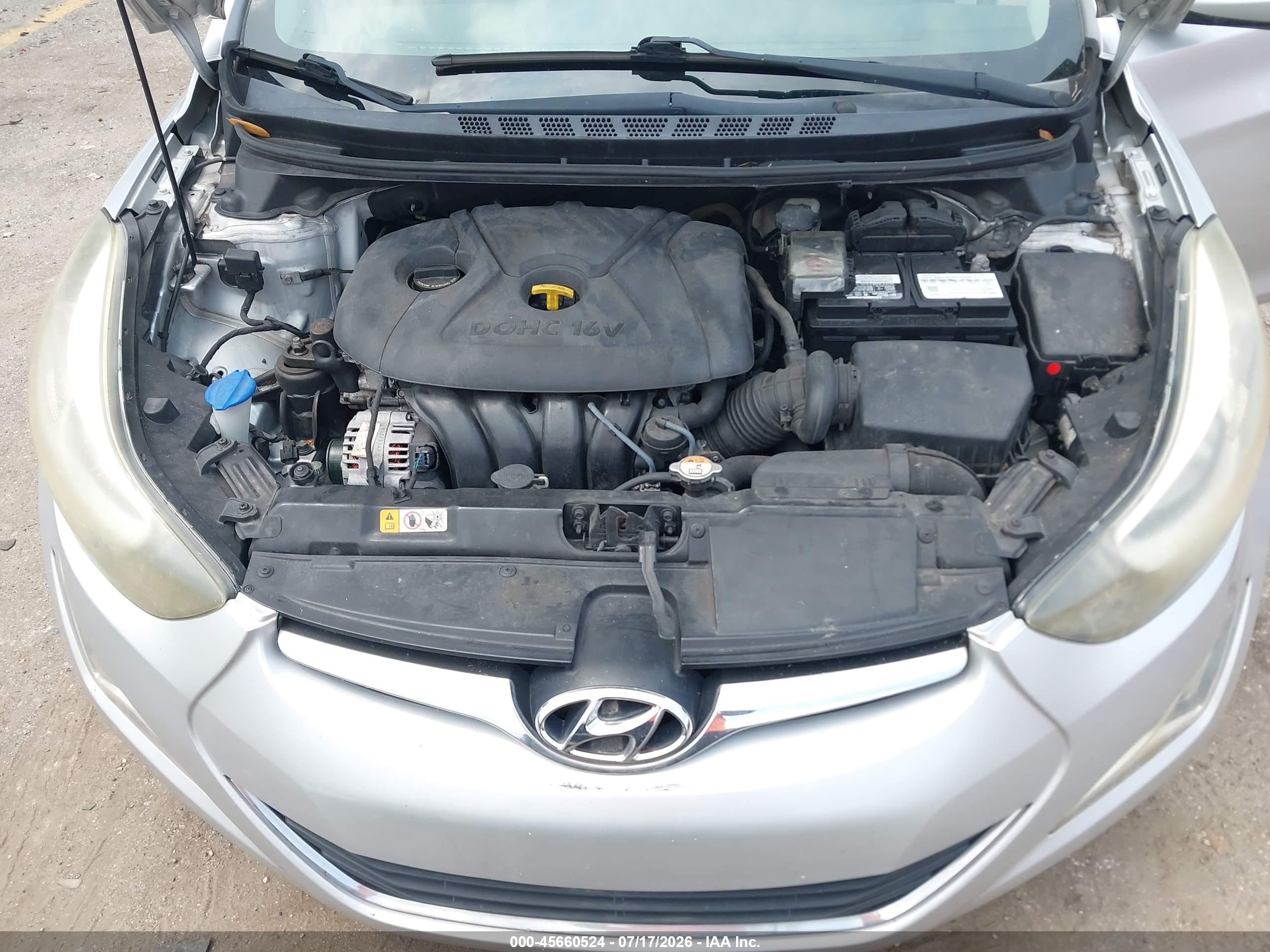 2015 Hyundai Elantra Se Silver vin: 5NPDH4AE6FH614056