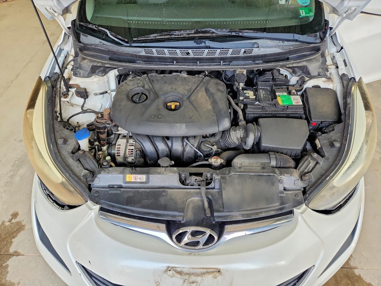 2015 Hyundai Elantra Se White vin: 5NPDH4AE6FH615384