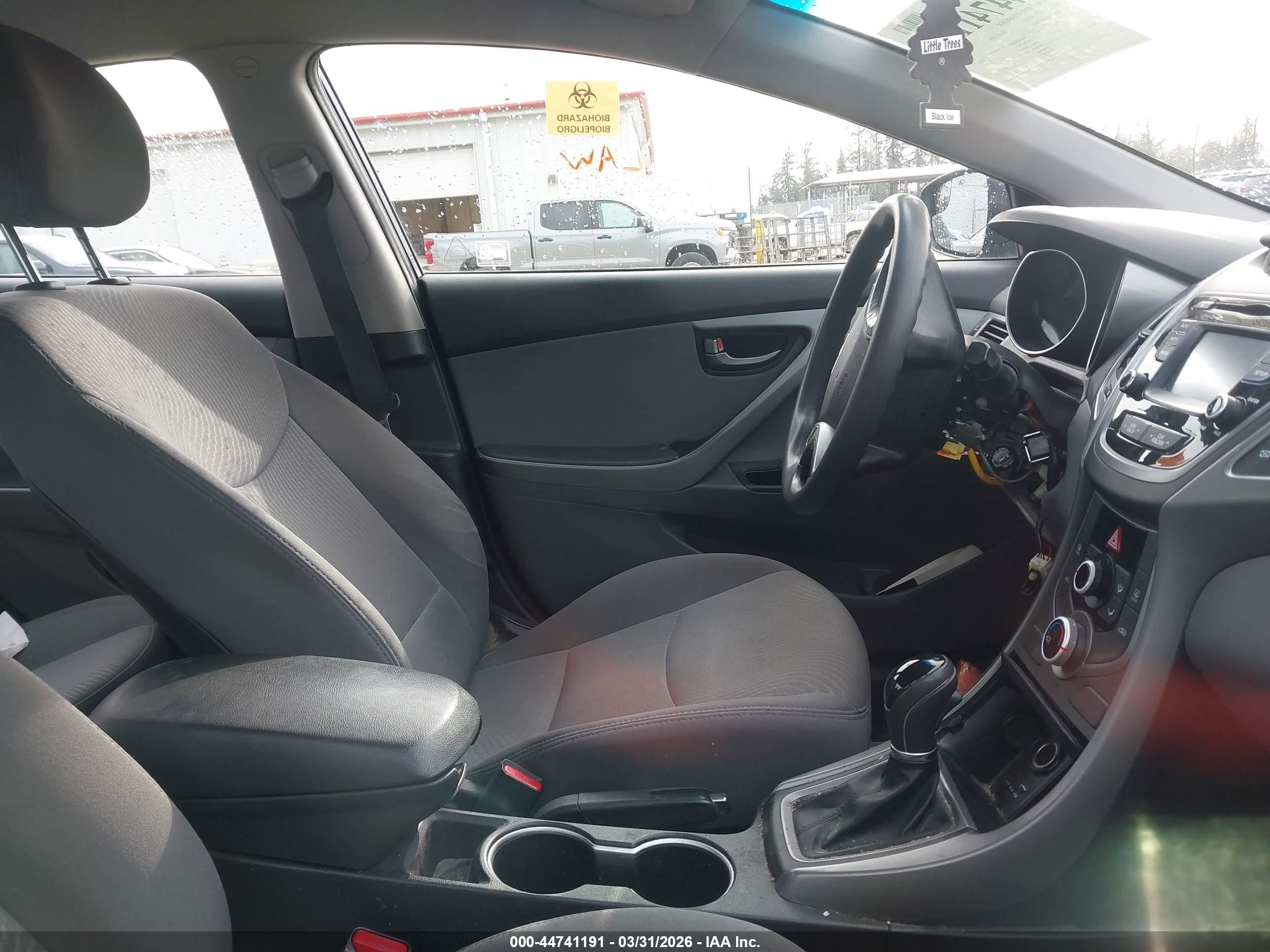 2015 Hyundai Elantra Se Blue vin: 5NPDH4AE6FH618544