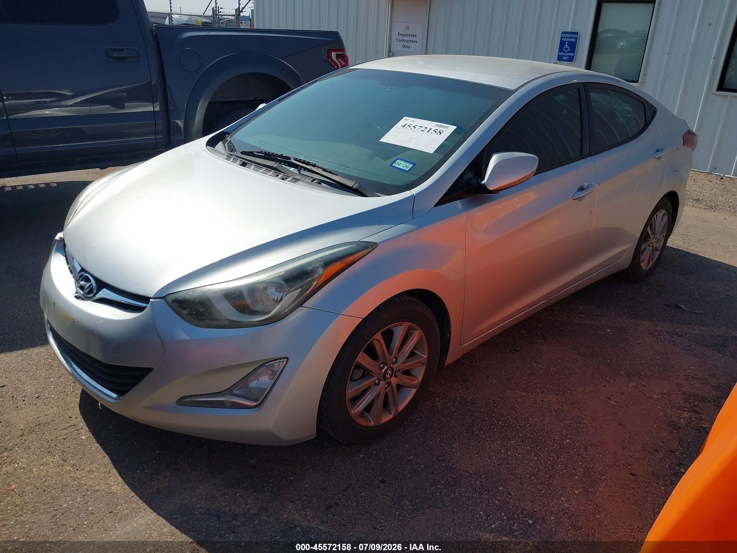 2015 Hyundai Elantra Se Серебряный vin: 5NPDH4AE6FH618947