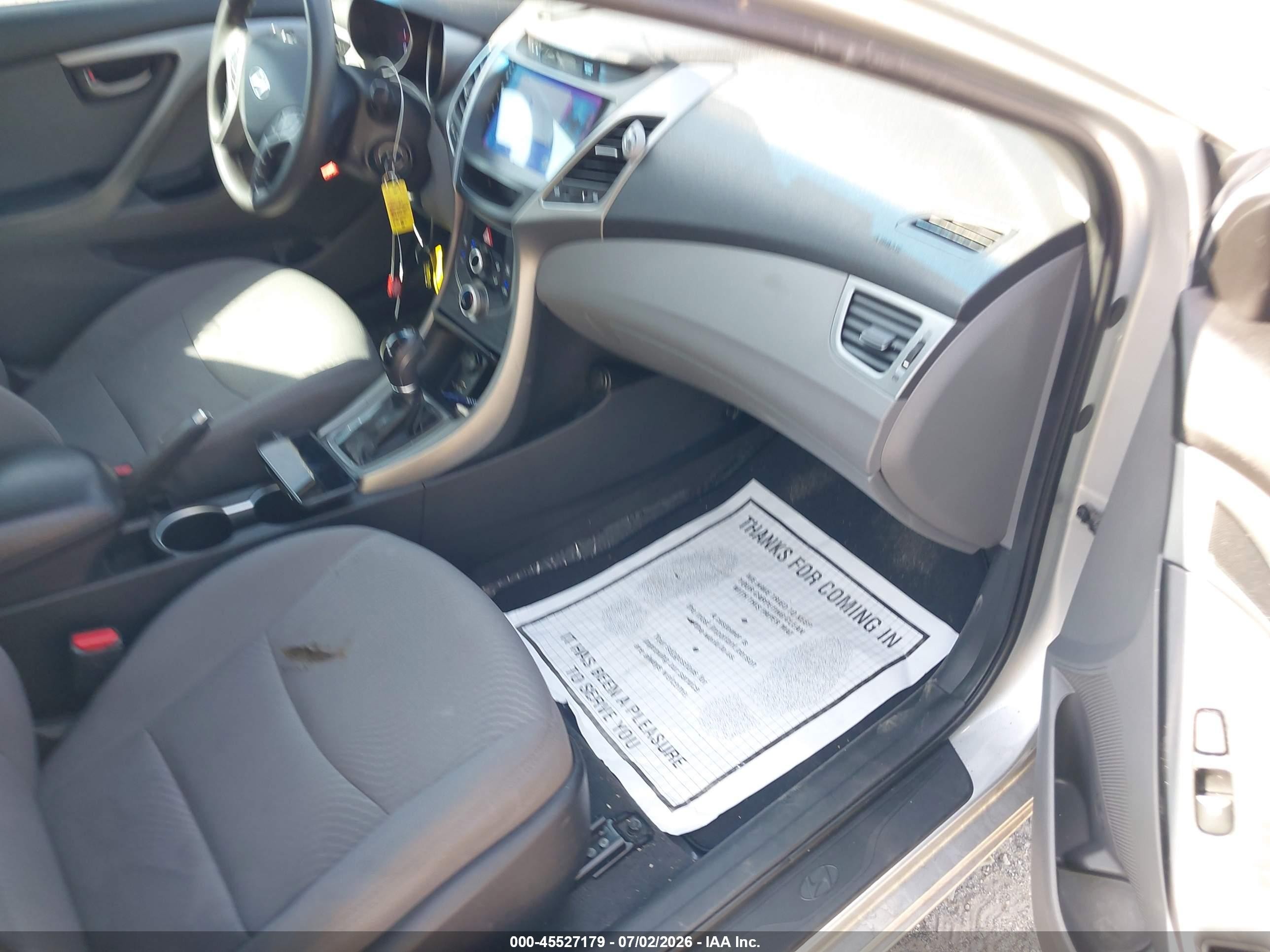 2015 Hyundai Elantra Se Silver vin: 5NPDH4AE6FH622576