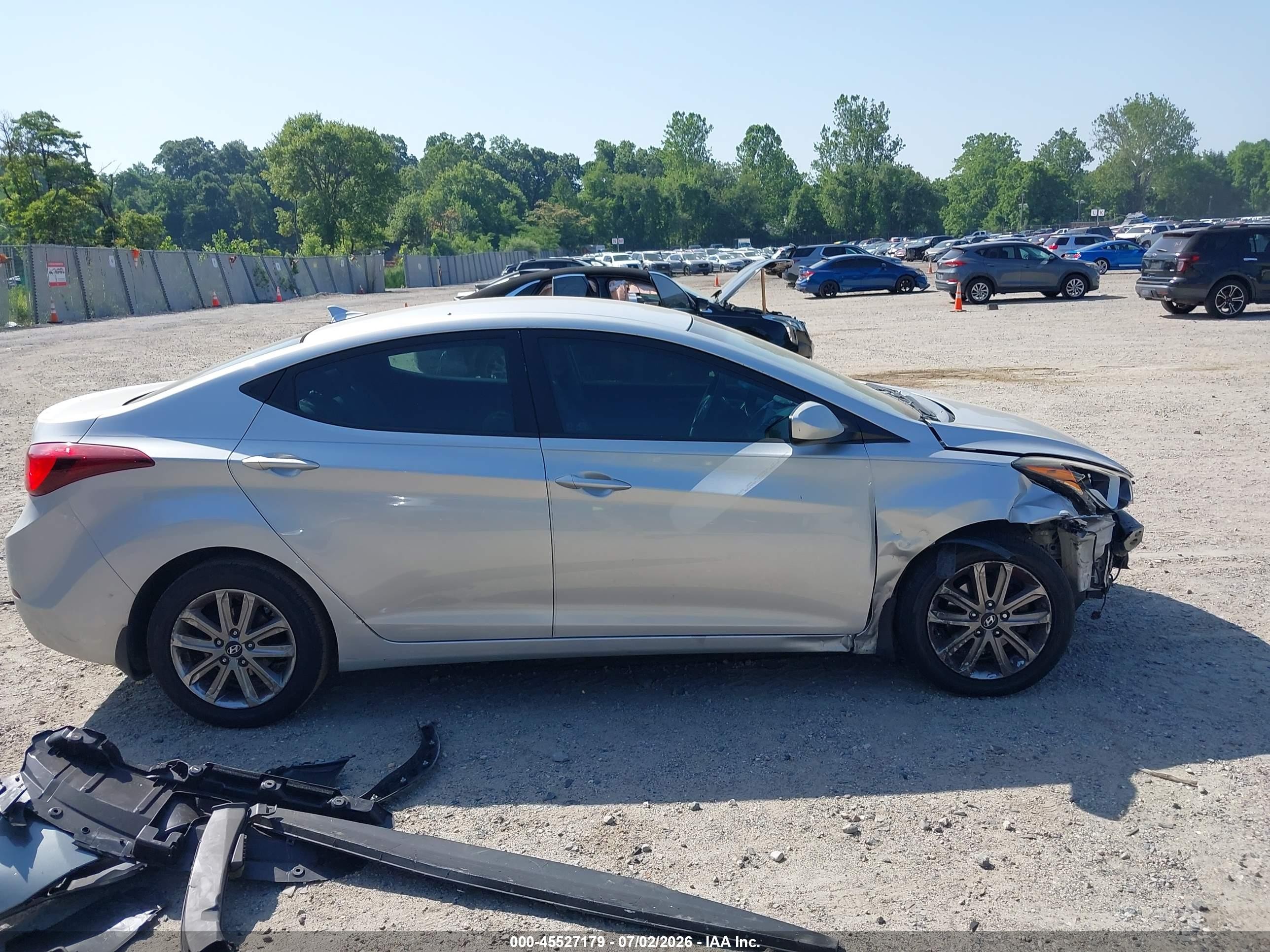 2015 Hyundai Elantra Se Silver vin: 5NPDH4AE6FH622576