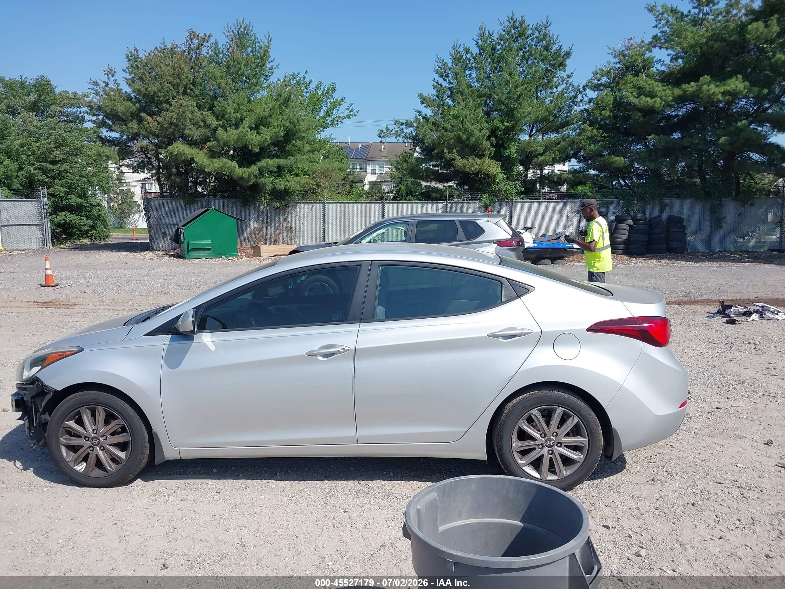 2015 Hyundai Elantra Se Silver vin: 5NPDH4AE6FH622576