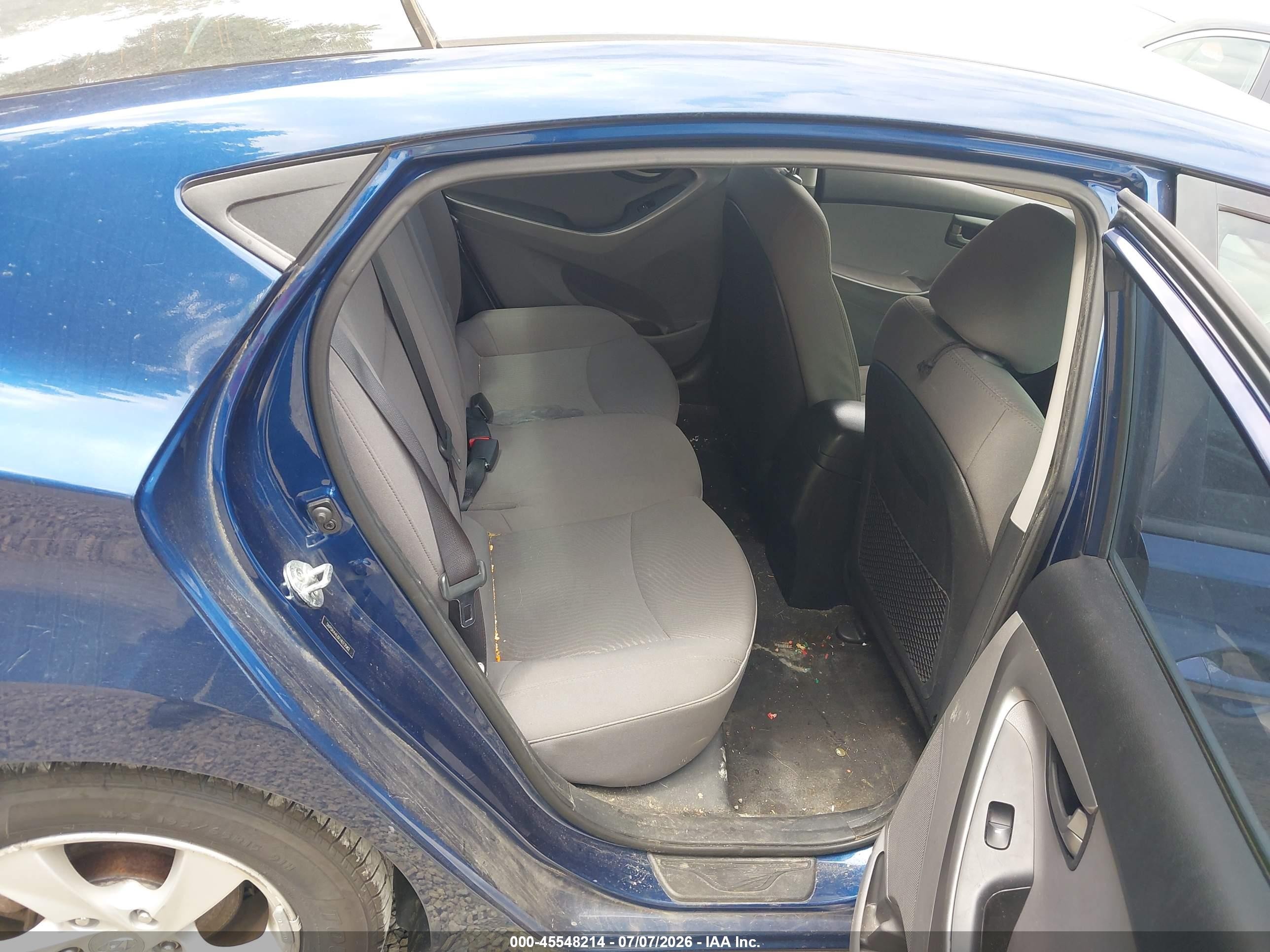 2015 Hyundai Elantra Se Синий vin: 5NPDH4AE6FH623582