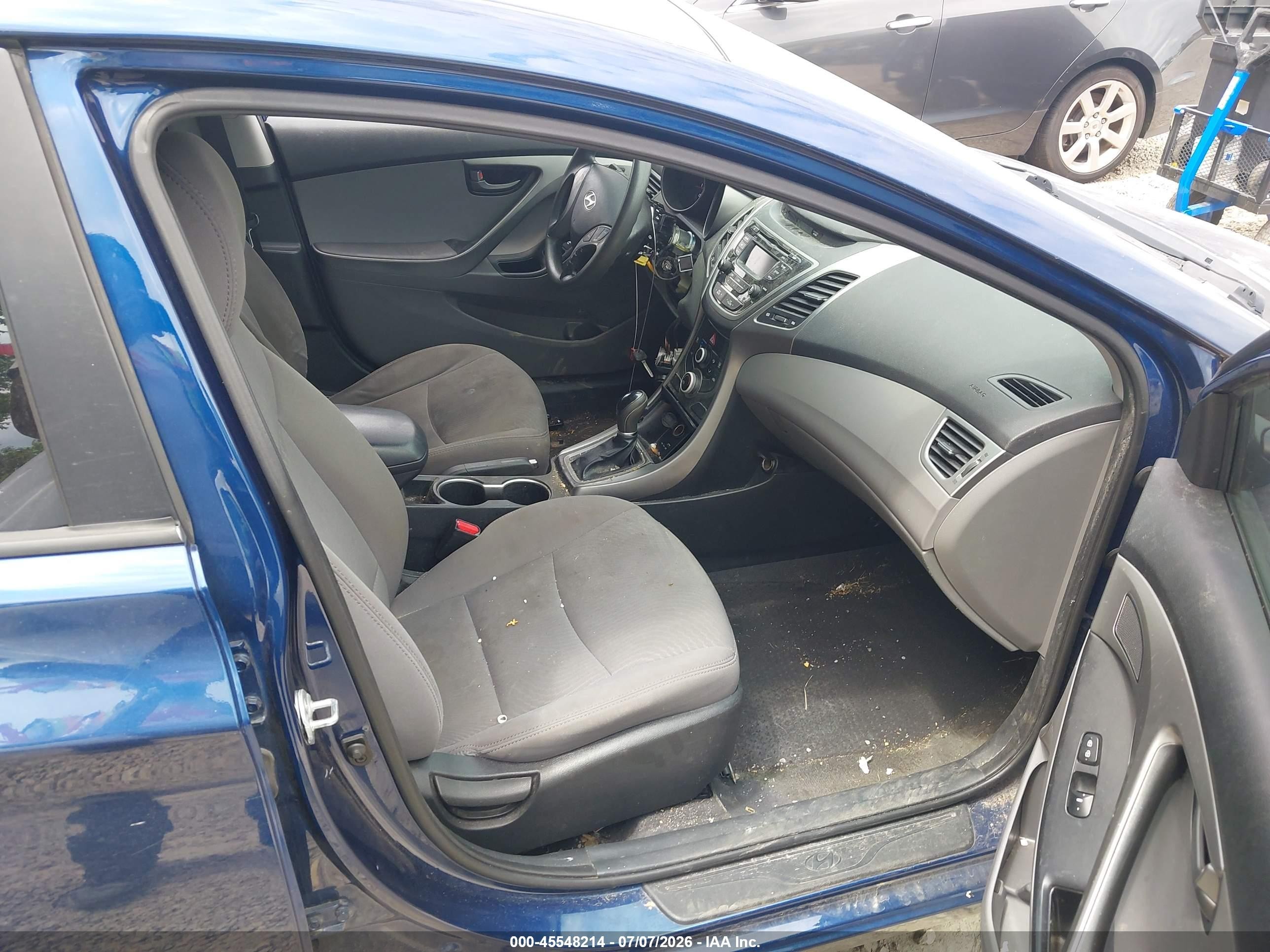 2015 Hyundai Elantra Se Синий vin: 5NPDH4AE6FH623582