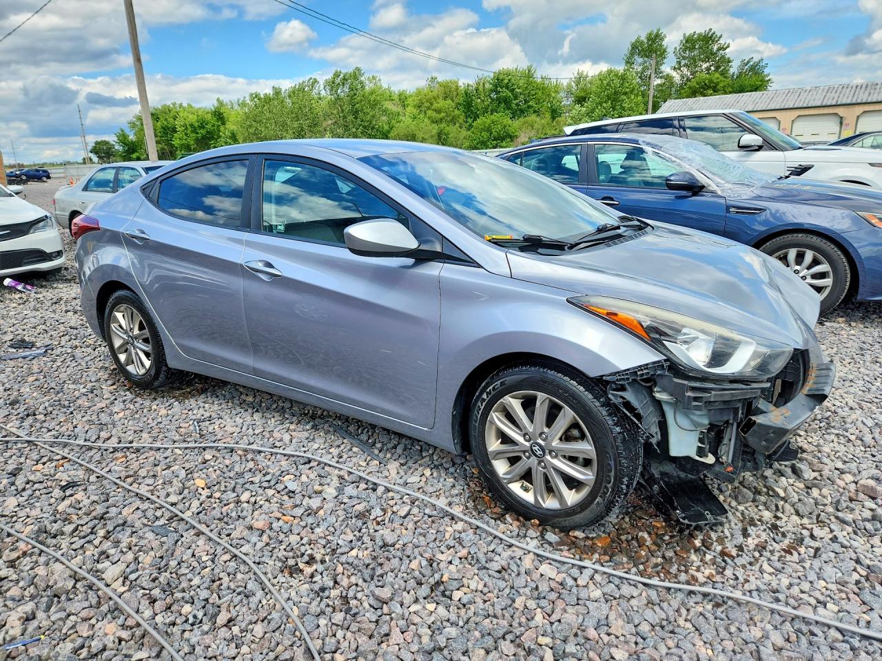 2015 Hyundai Elantra Se Silver vin: 5NPDH4AE6FH629012