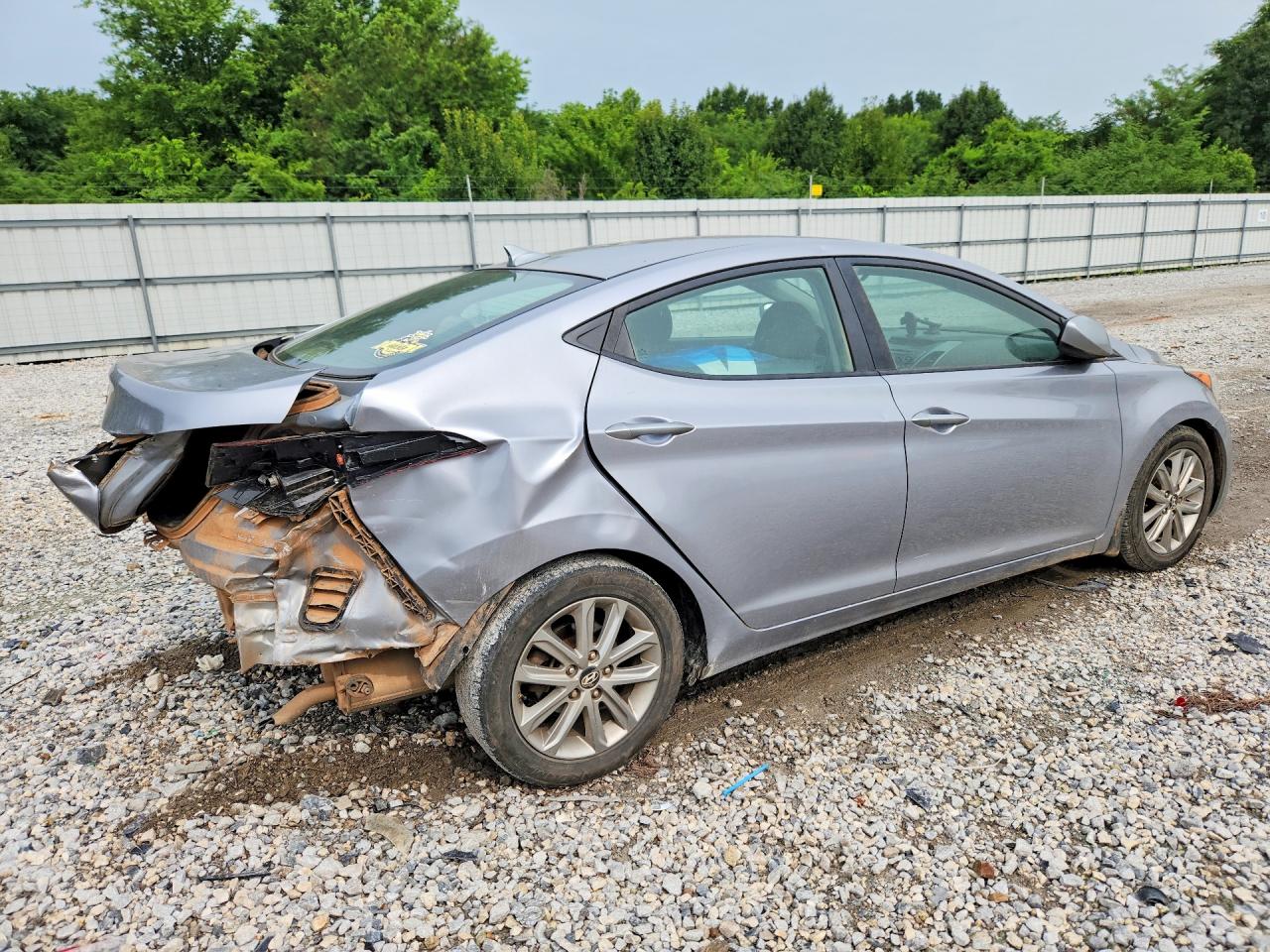 2015 Hyundai Elantra Se Gray vin: 5NPDH4AE6FH630757