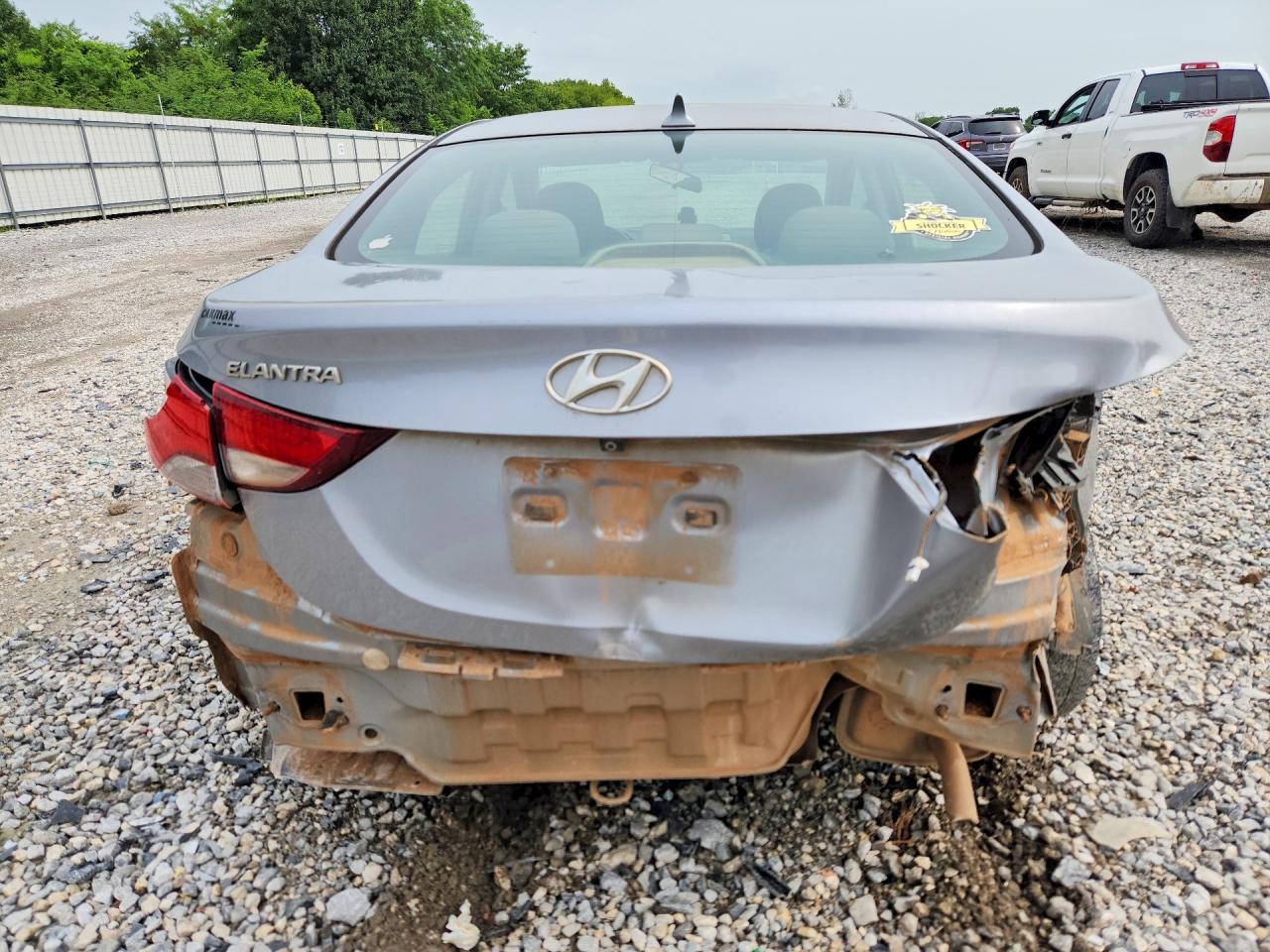 2015 Hyundai Elantra Se Gray vin: 5NPDH4AE6FH630757