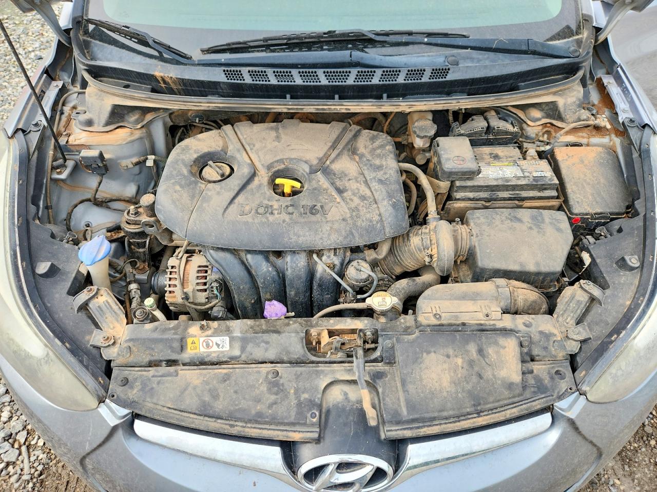 2015 Hyundai Elantra Se Gray vin: 5NPDH4AE6FH630757