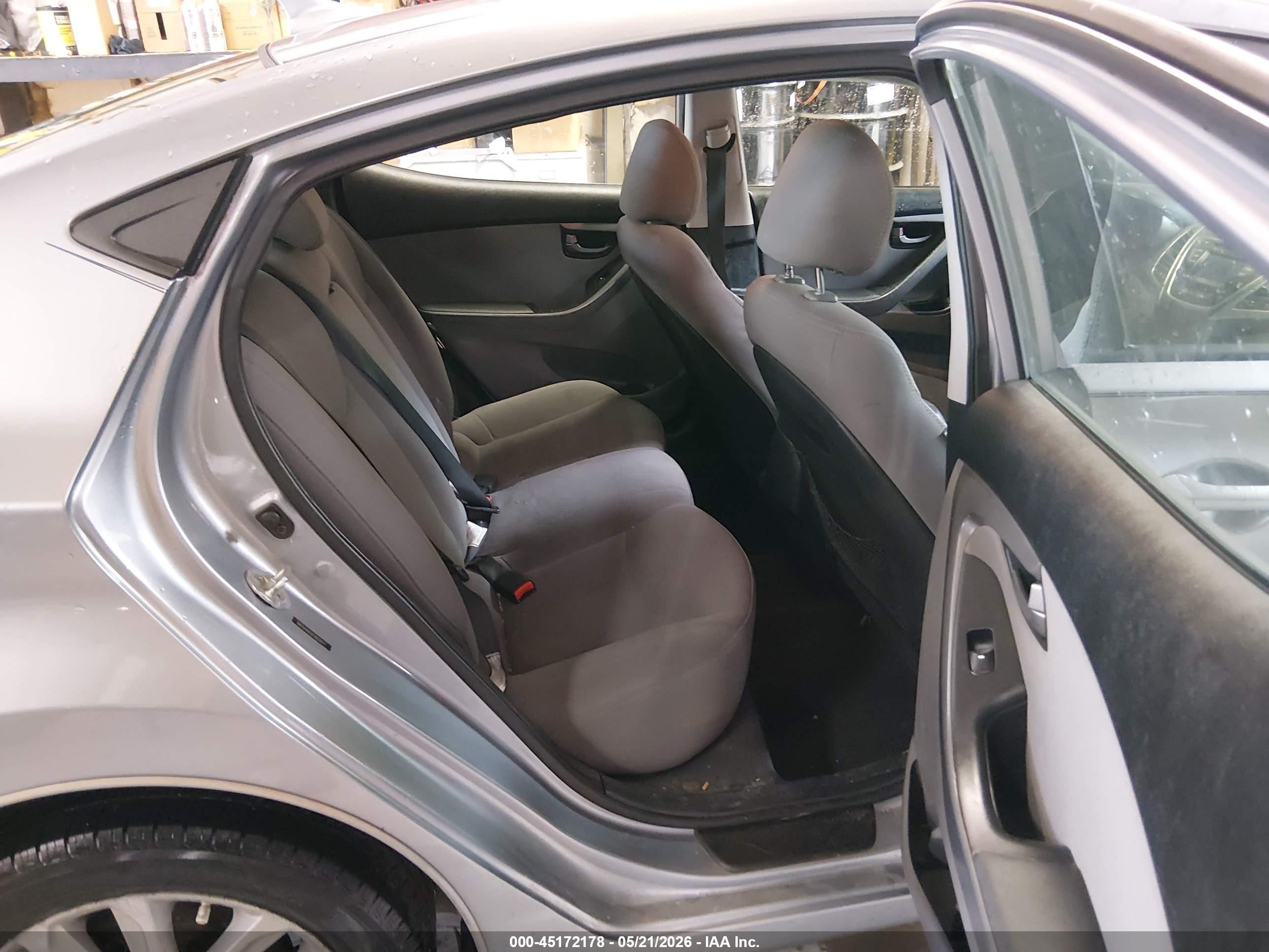 2015 Hyundai Elantra Se Gray vin: 5NPDH4AE6FH631617